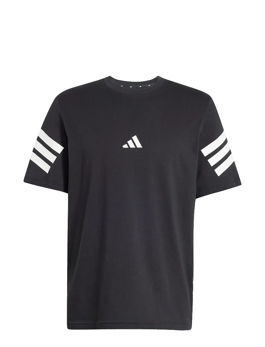 adidas Sportswear - M FI 3S REG T - t-shirts - black - 1