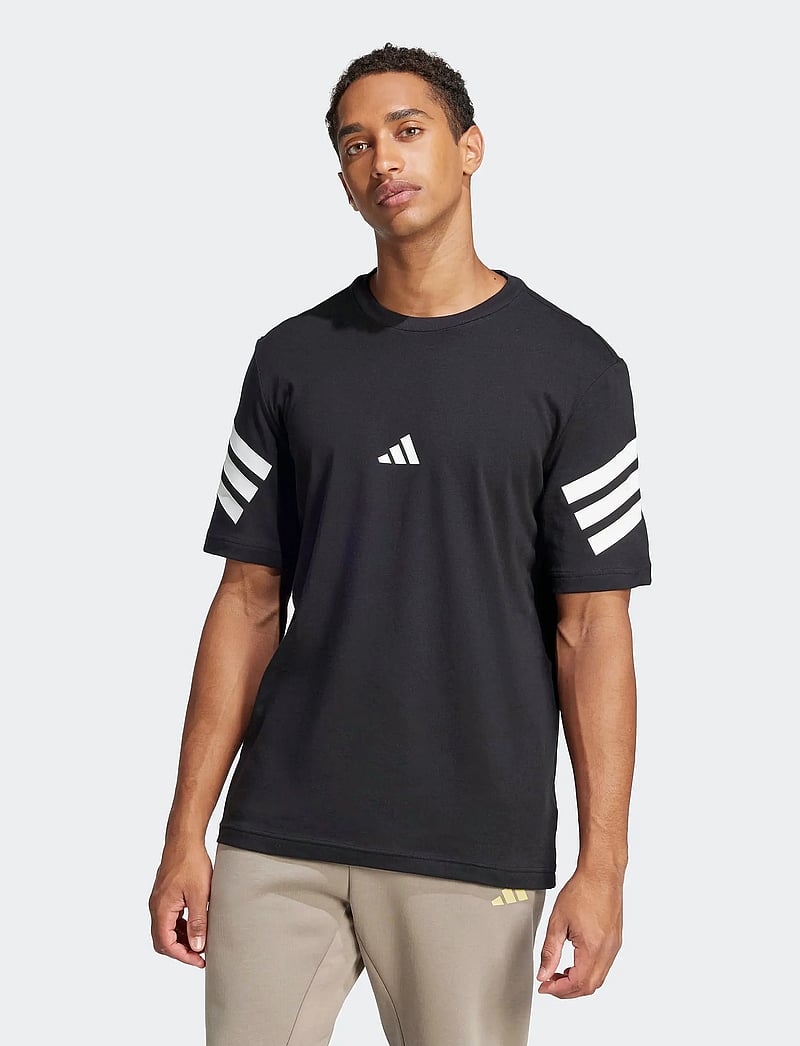 adidas Sportswear - M FI 3S REG T - t-särgid - black - 0