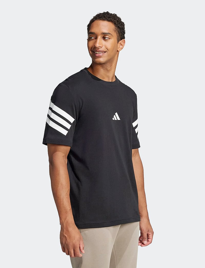 adidas Sportswear - M FI 3S REG T - t-särgid - black - 5