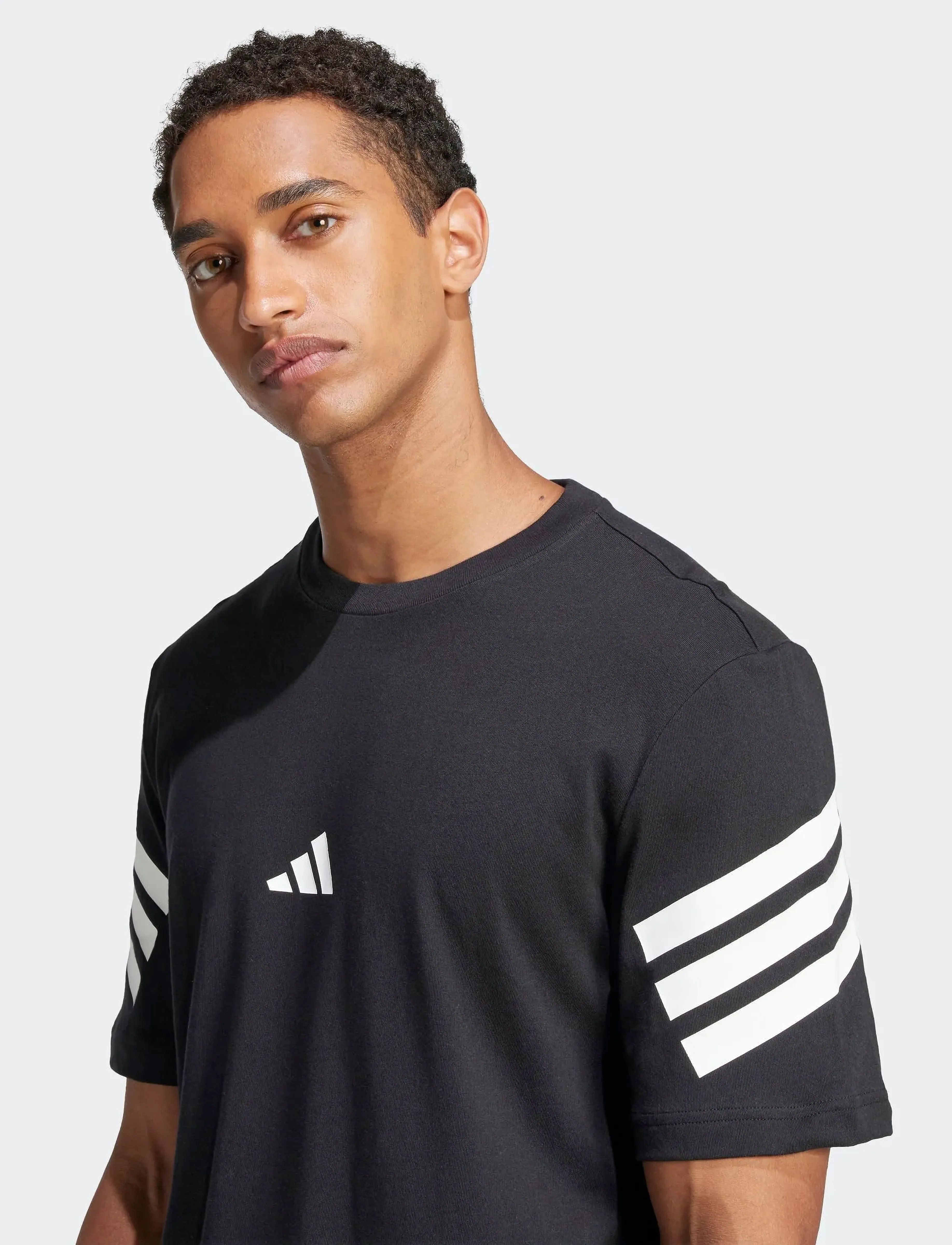 Adidas Sportswear M Fi 3S Reg T t-shirts - bas herr – bild 5