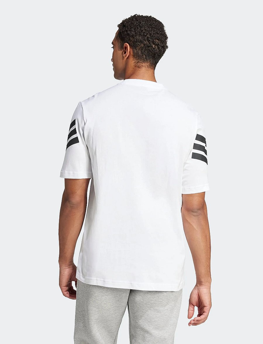 adidas Sportswear - M FI 3S REG T - t-shirts - white - 4