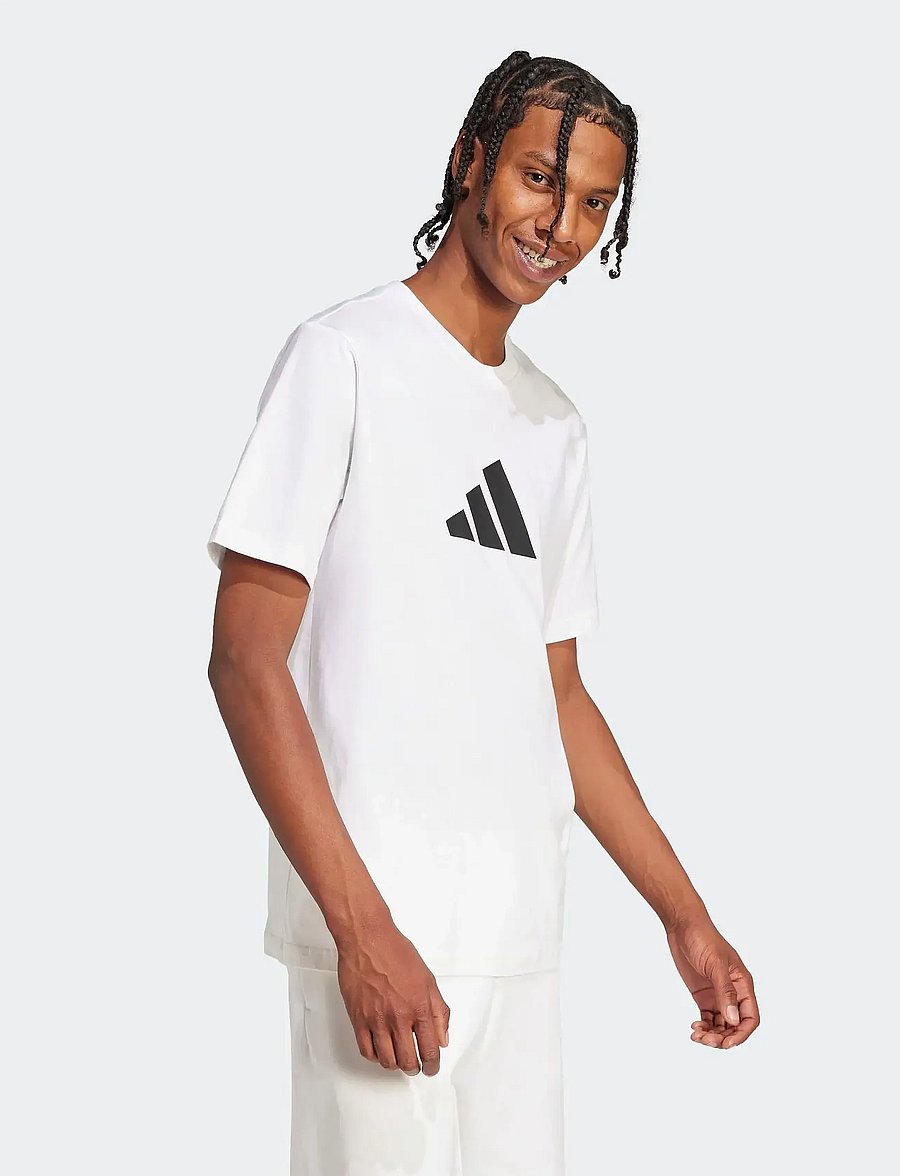 adidas Sportswear - M FI 3BAR TEE - t-shirts - white - 3