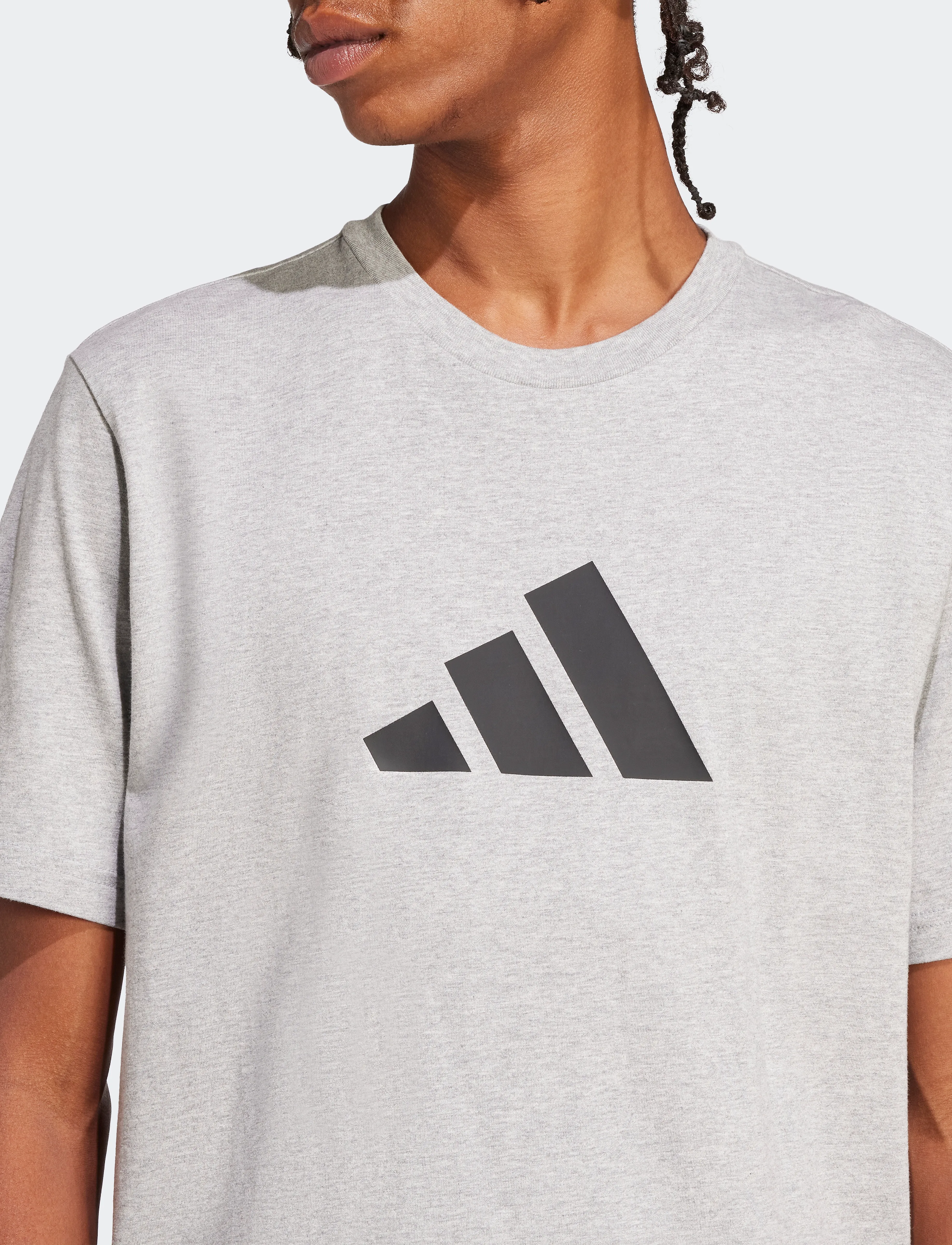 adidas Sportswear - M FI 3BAR TEE - t-shirts - mgreyh - 3