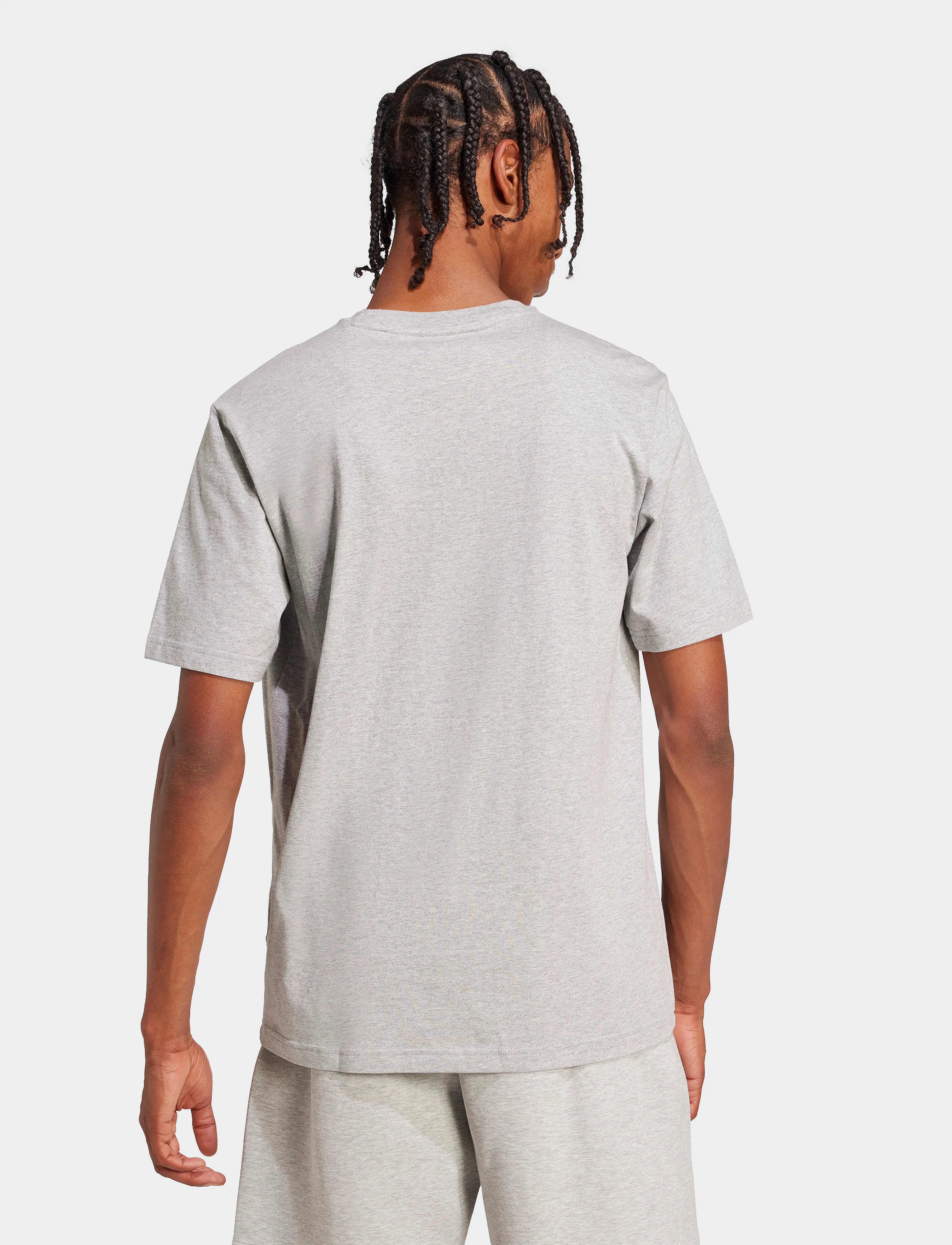 adidas Sportswear - M FI 3BAR TEE - t-shirts - mgreyh - 4