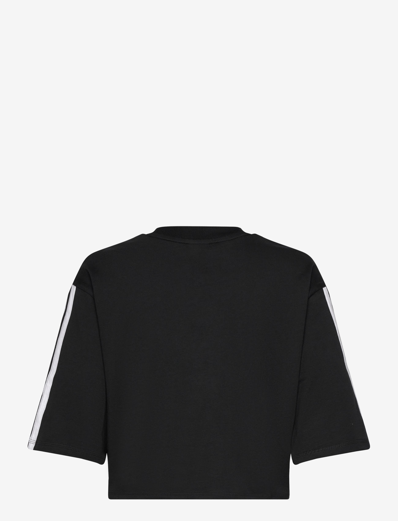 adidas Sportswear - W 3S SJ TLR T - crop tops - black/white - 2