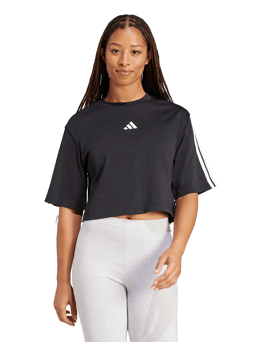 adidas Sportswear - W 3S SJ TLR T - t-shirts - black/white - 5