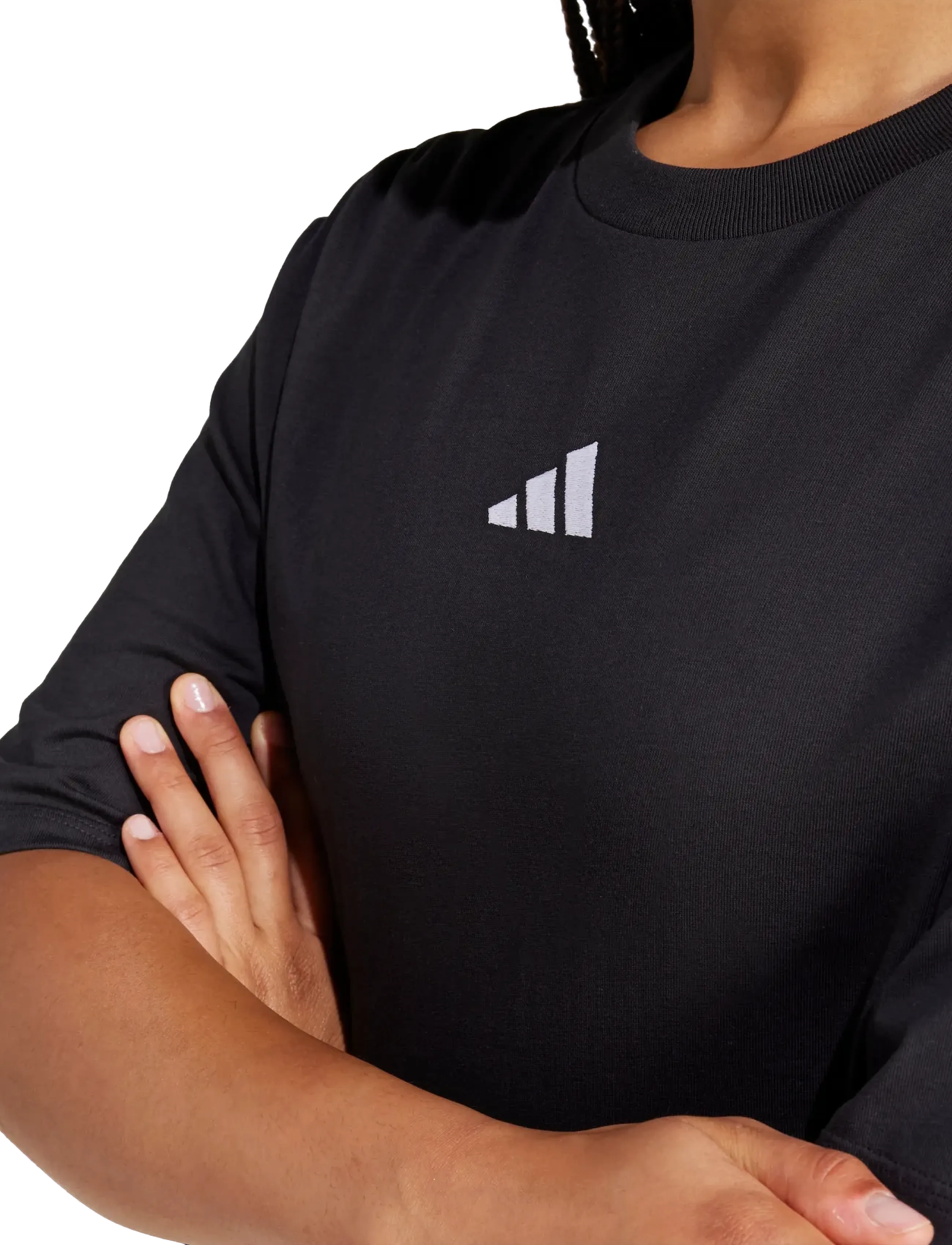 Adidas T-shirts med korta ärmar Essentials 3-Stripes Cotton Loose T-Shirt dam – bild 9