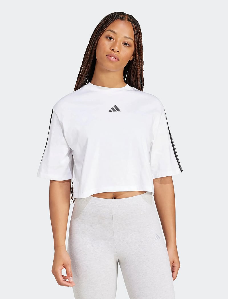 adidas Sportswear - W 3S SJ TLR T - t-shirts - white/black - 0