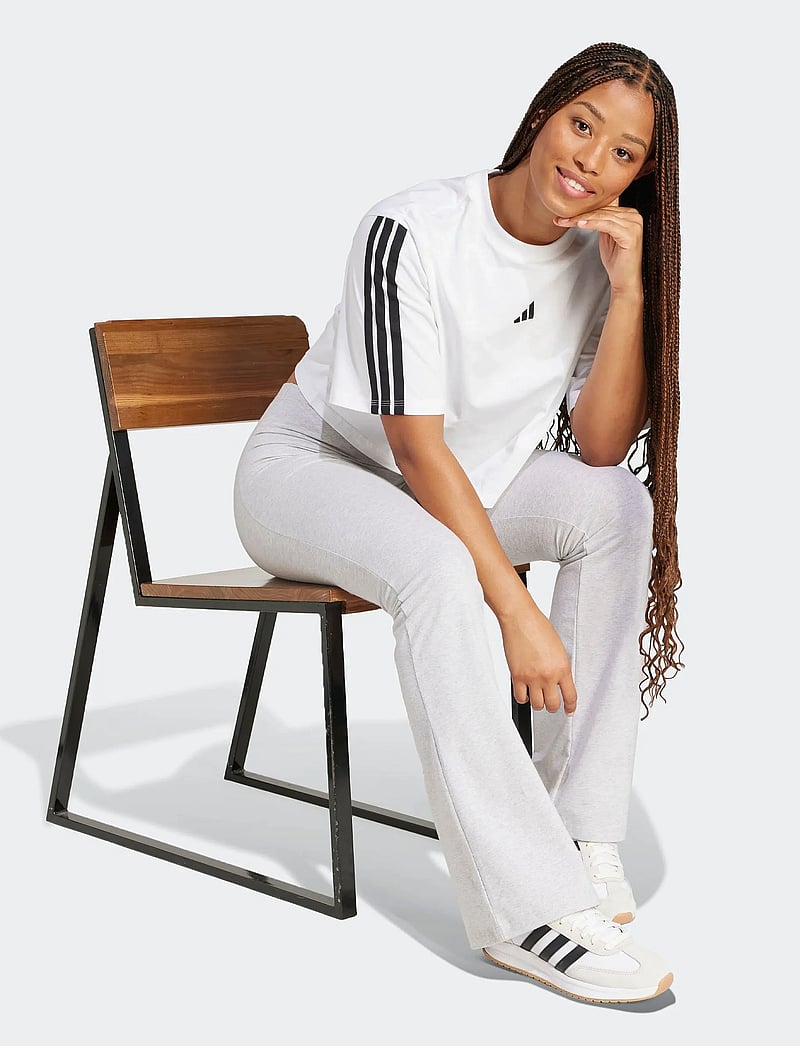 adidas Sportswear - W 3S SJ TLR T - t-shirts - white/black - 5