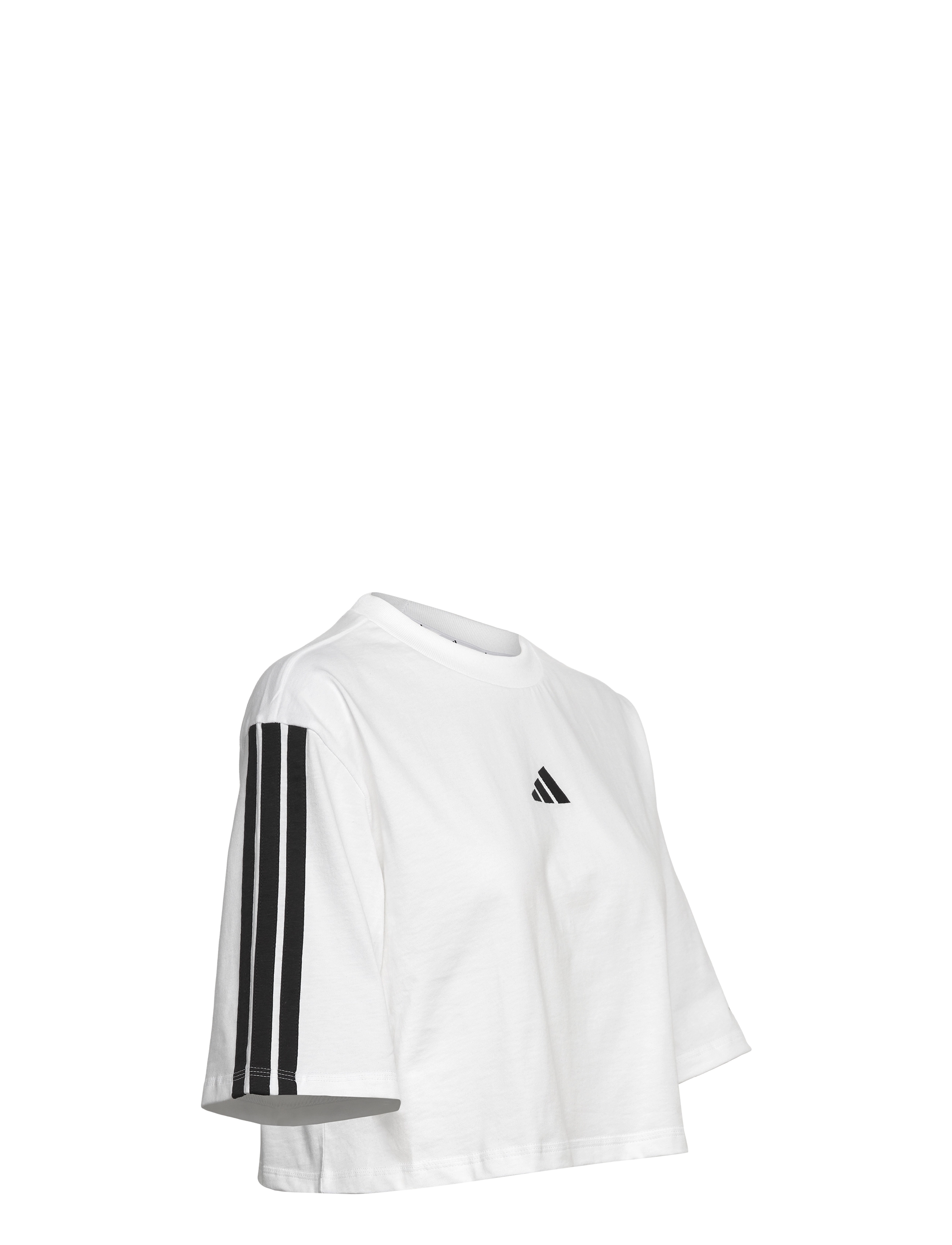 adidas Sportswear - W 3S SJ TLR T - crop-tops - white/black - 3