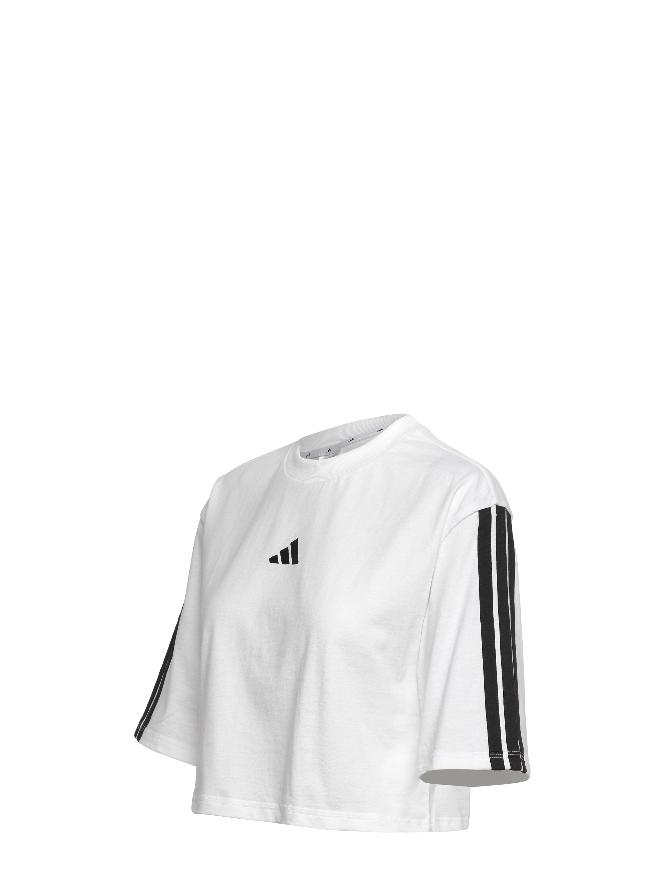 adidas Sportswear - W 3S SJ TLR T - crop-tops - white/black - 4
