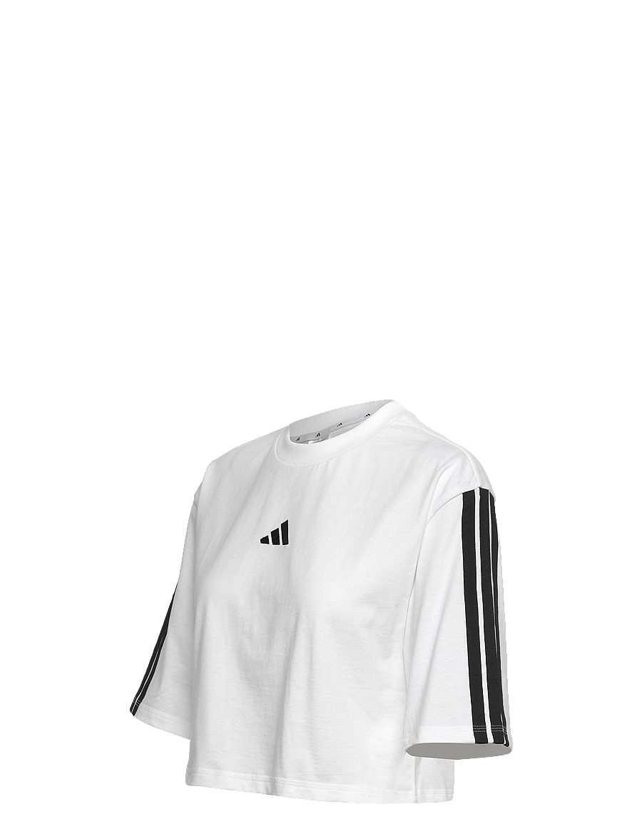 adidas Sportswear - W 3S SJ TLR T - crop-tops - white/black - 4