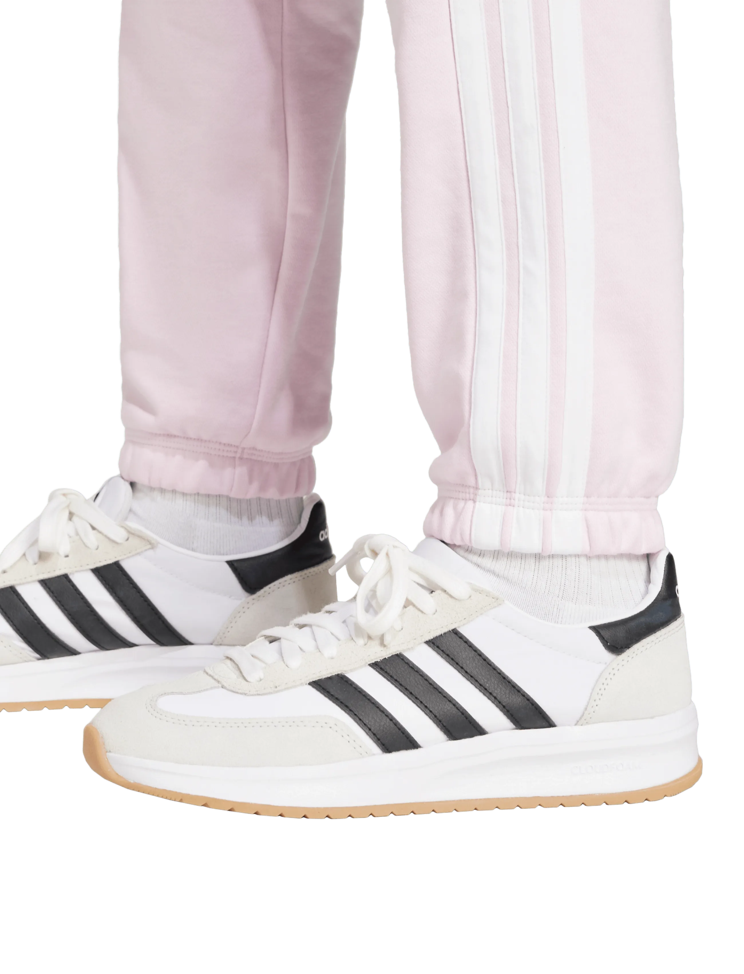 Essentials 3-Stripes French Terry-byxor med mudd 7