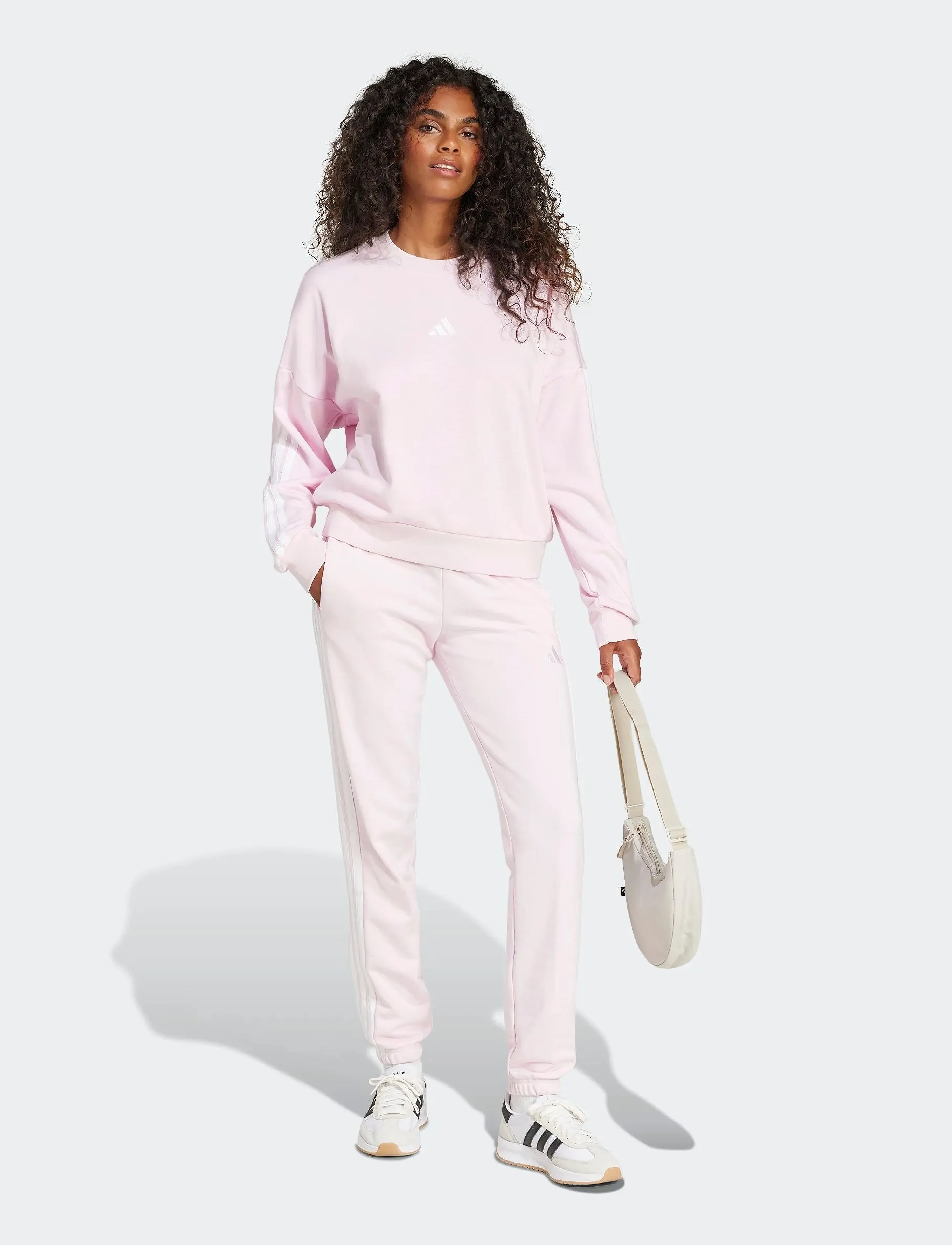 adidas Sportswear - W 3S FT CF PT - joggingbukser - clpink/white - 3