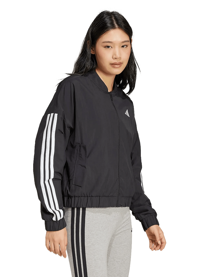 adidas Sportswear - W 3S WV BOMBER - casual jakker - black/white - 0