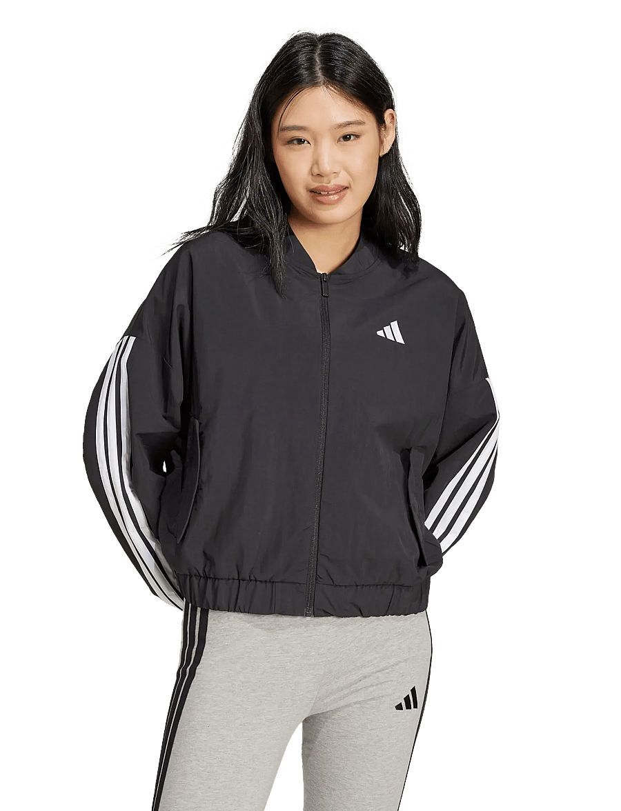 adidas Sportswear - W 3S WV BOMBER - casual jakker - black/white - 2