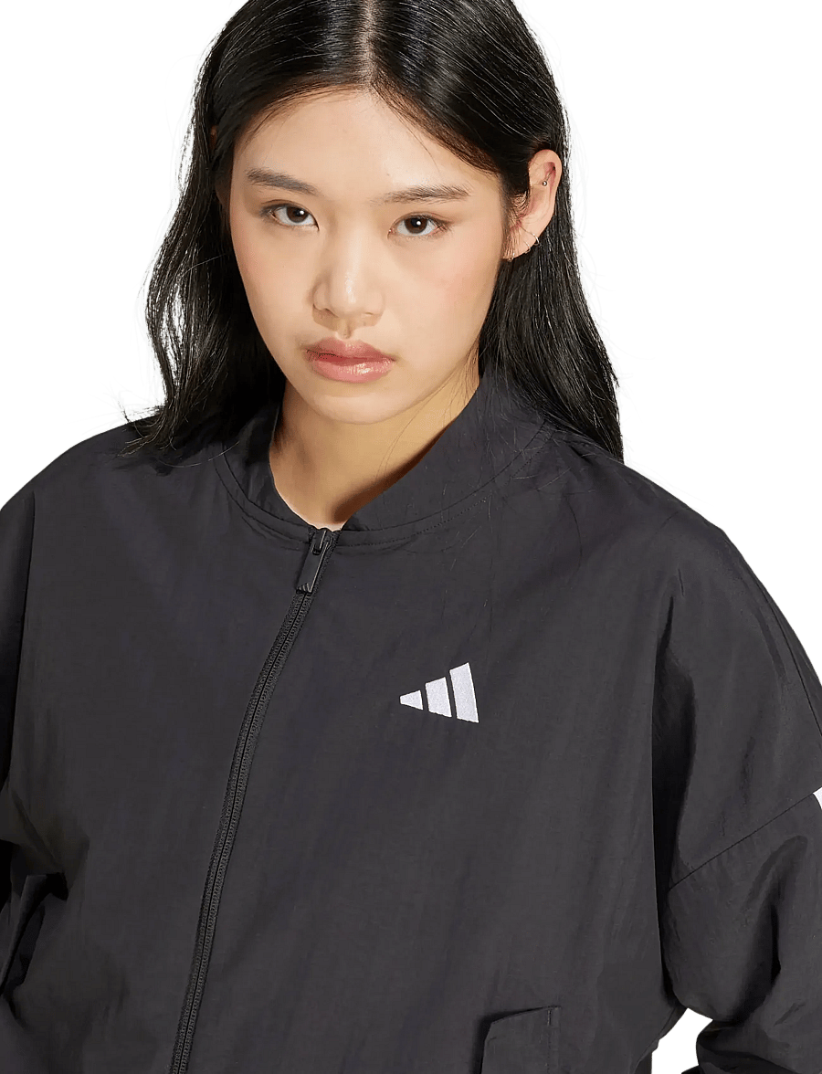 adidas Sportswear - W 3S WV BOMBER - casual jakker - black/white - 3