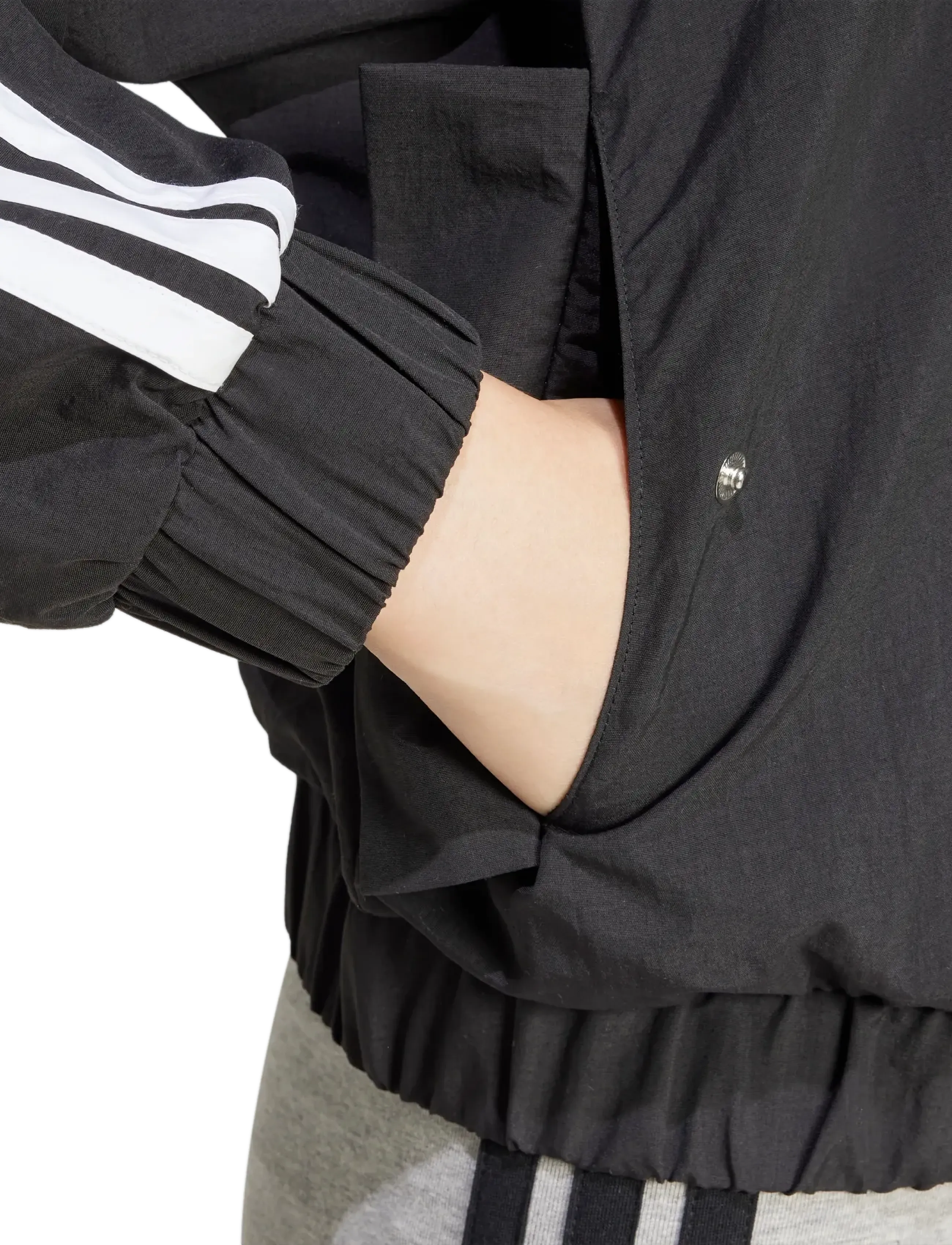 adidas Sportswear - W 3S WV BOMBER - casual jakker - black/white - 4