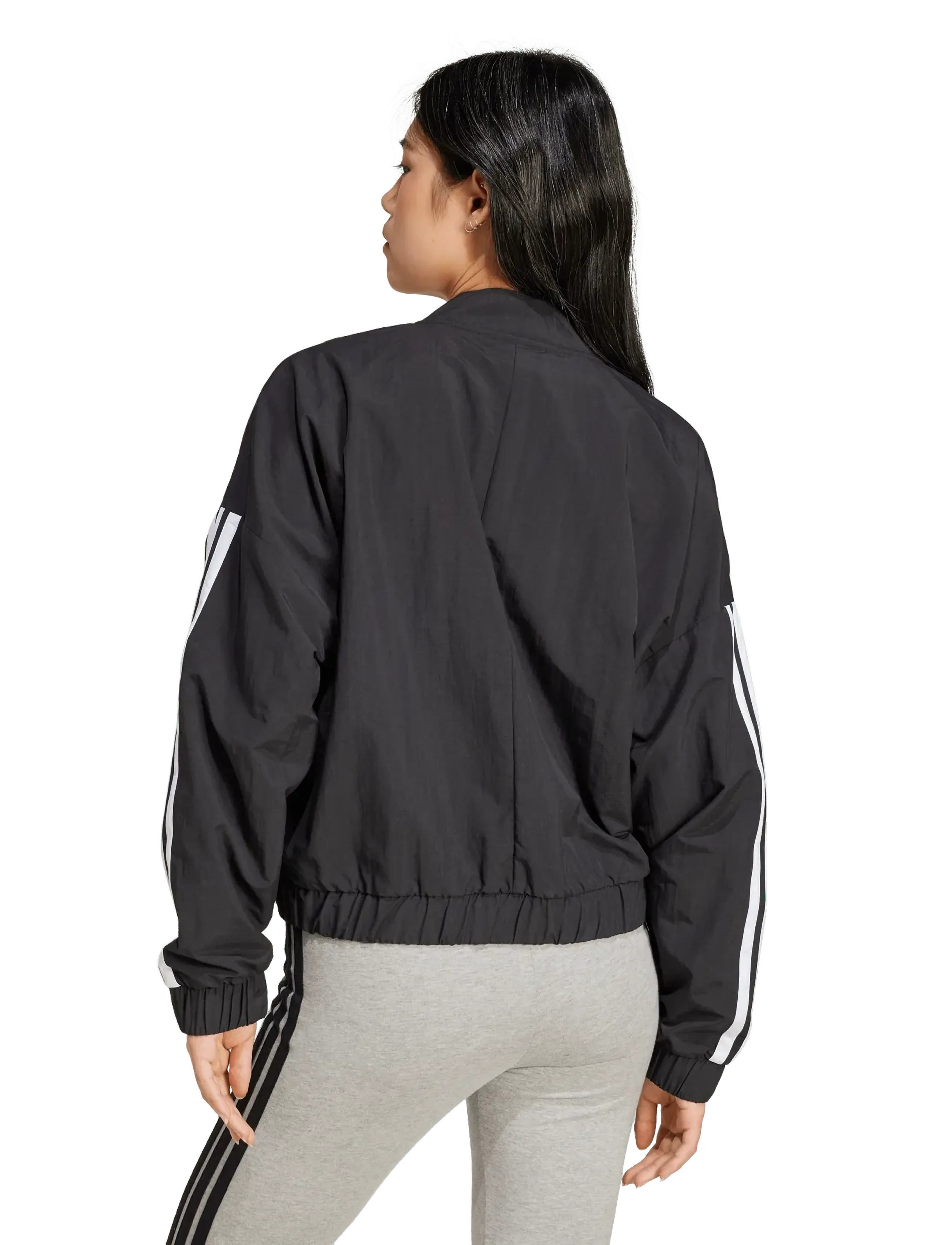adidas Sportswear - W 3S WV BOMBER - casual jakker - black/white - 5