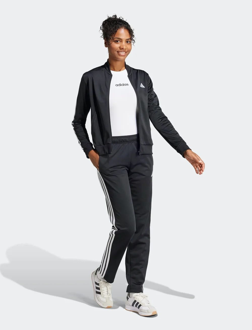 adidas Sportswear - W ESS 3S TS - spordidressid - black - 0