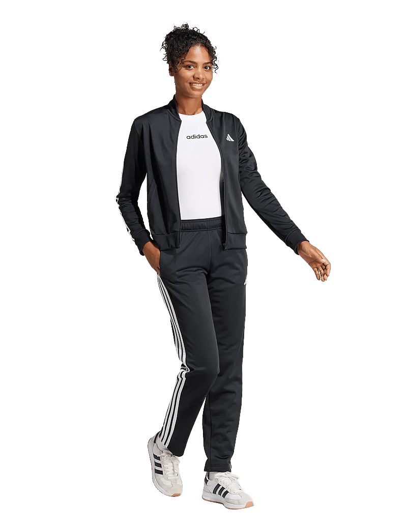 adidas Sportswear - W ESS 3S TS - sportiniai kostiumai - black - 0