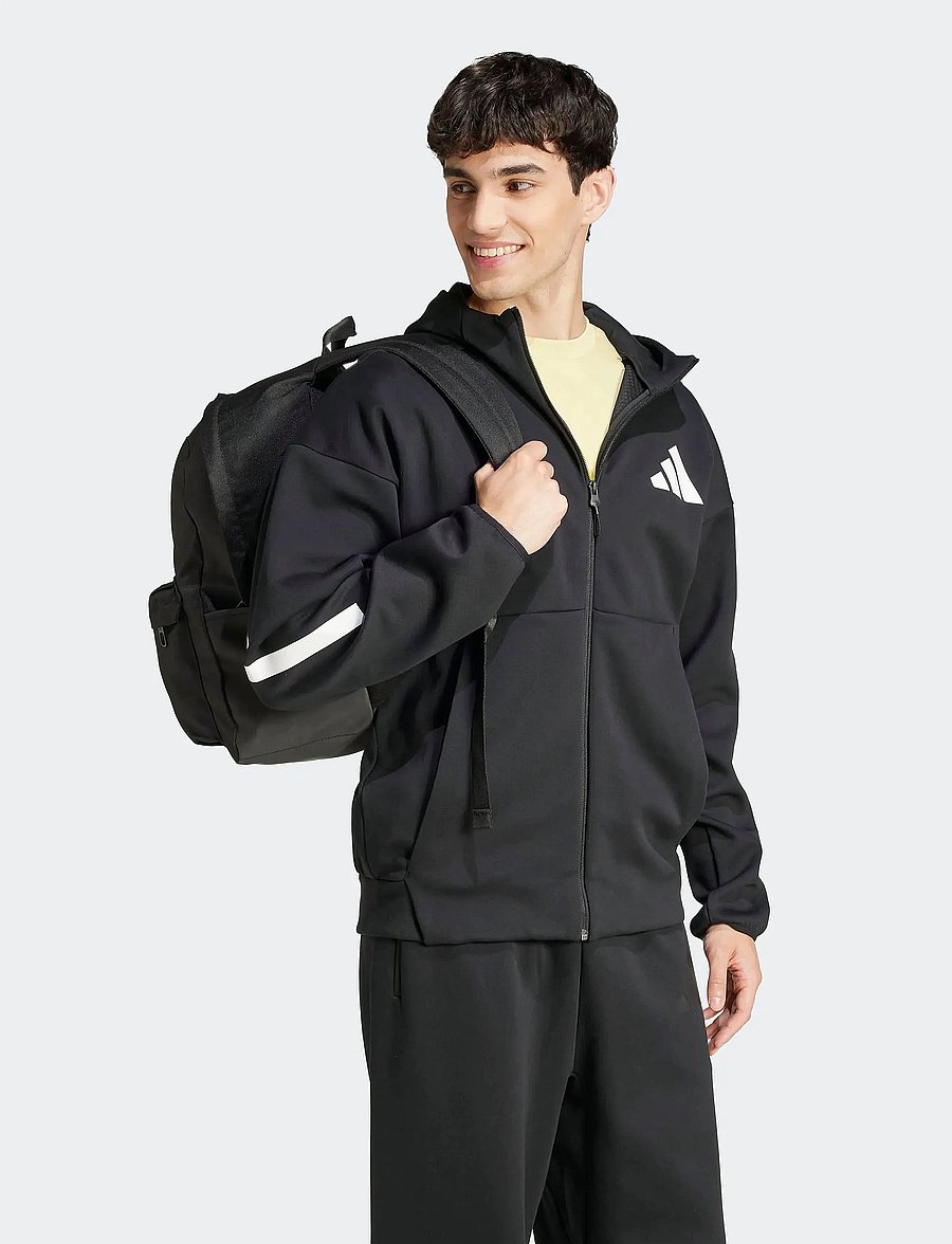 adidas Sportswear - M Z.N.E. FZ - fleece & midlayer - black/white - 0