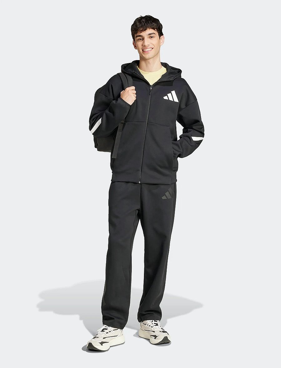 adidas Sportswear - M Z.N.E. FZ - fleece & midlayer - black/white - 4