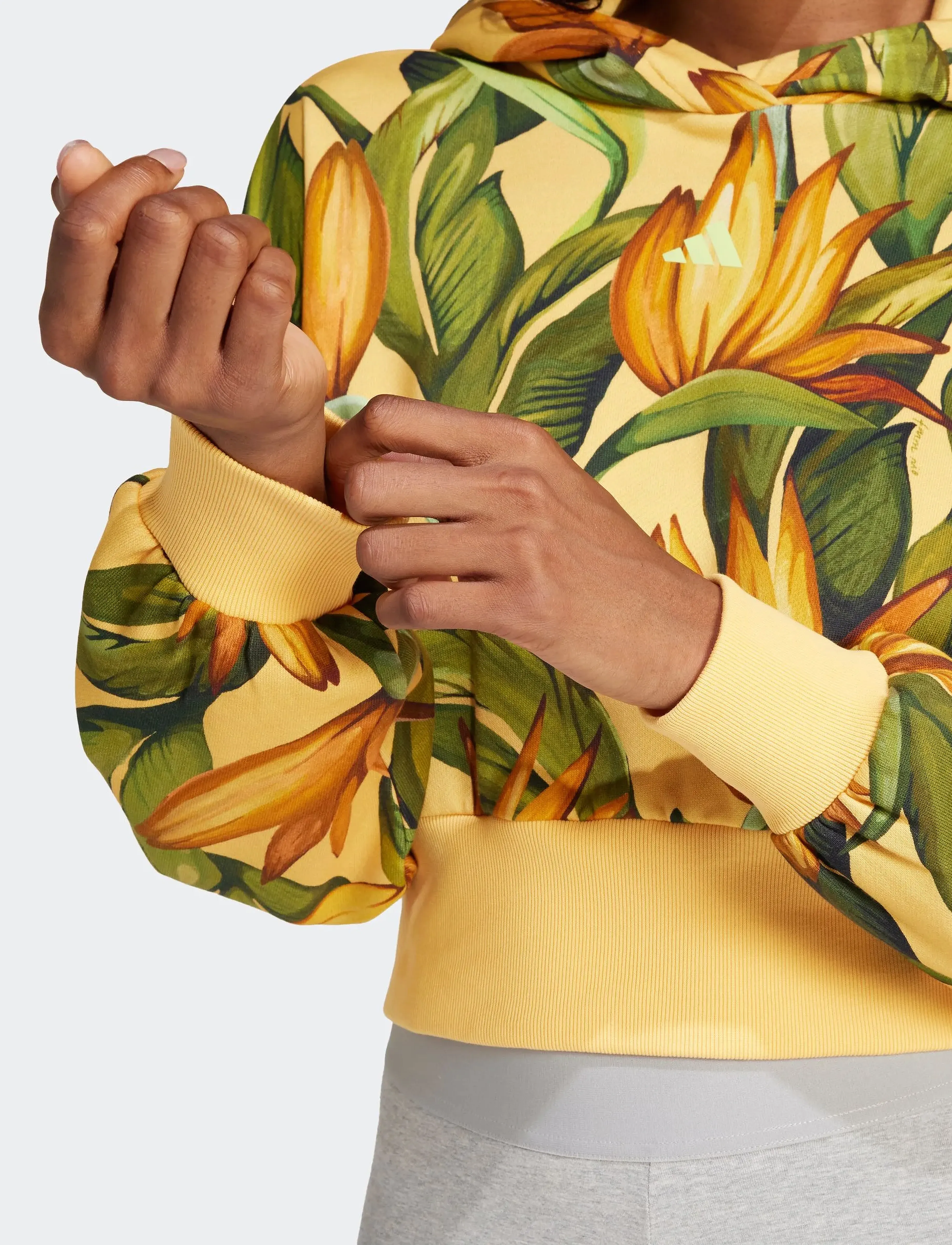 adidas Sportswear - FARM HOODIE - semspa/bogold/seflgr - 3