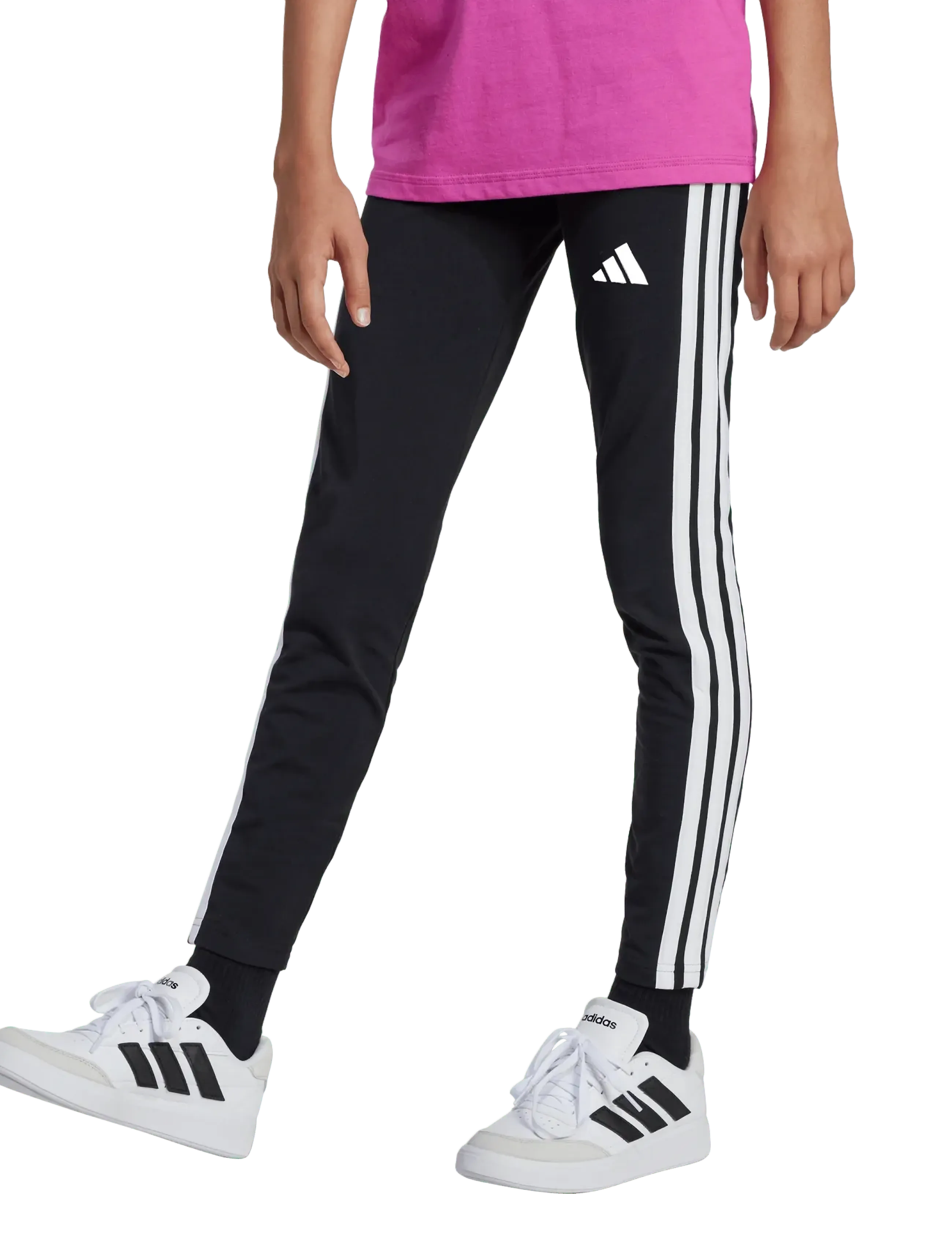 adidas Sportswear - JG 3S LEG 230 - jooksu- ja treeningretuusid - black/white - 5