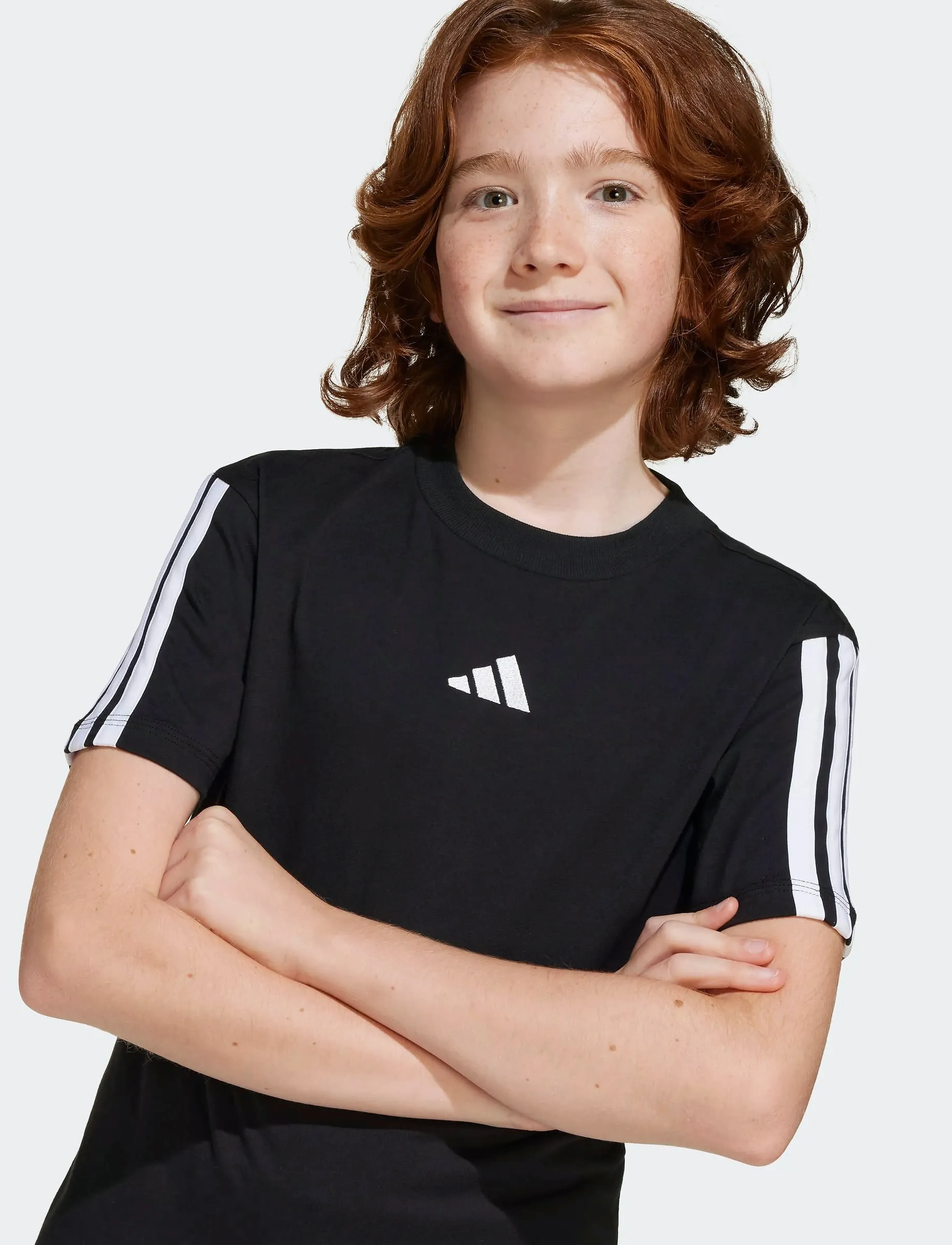 adidas Sportswear - J 3S TEE 160 - sportstoppe - black/white - 5