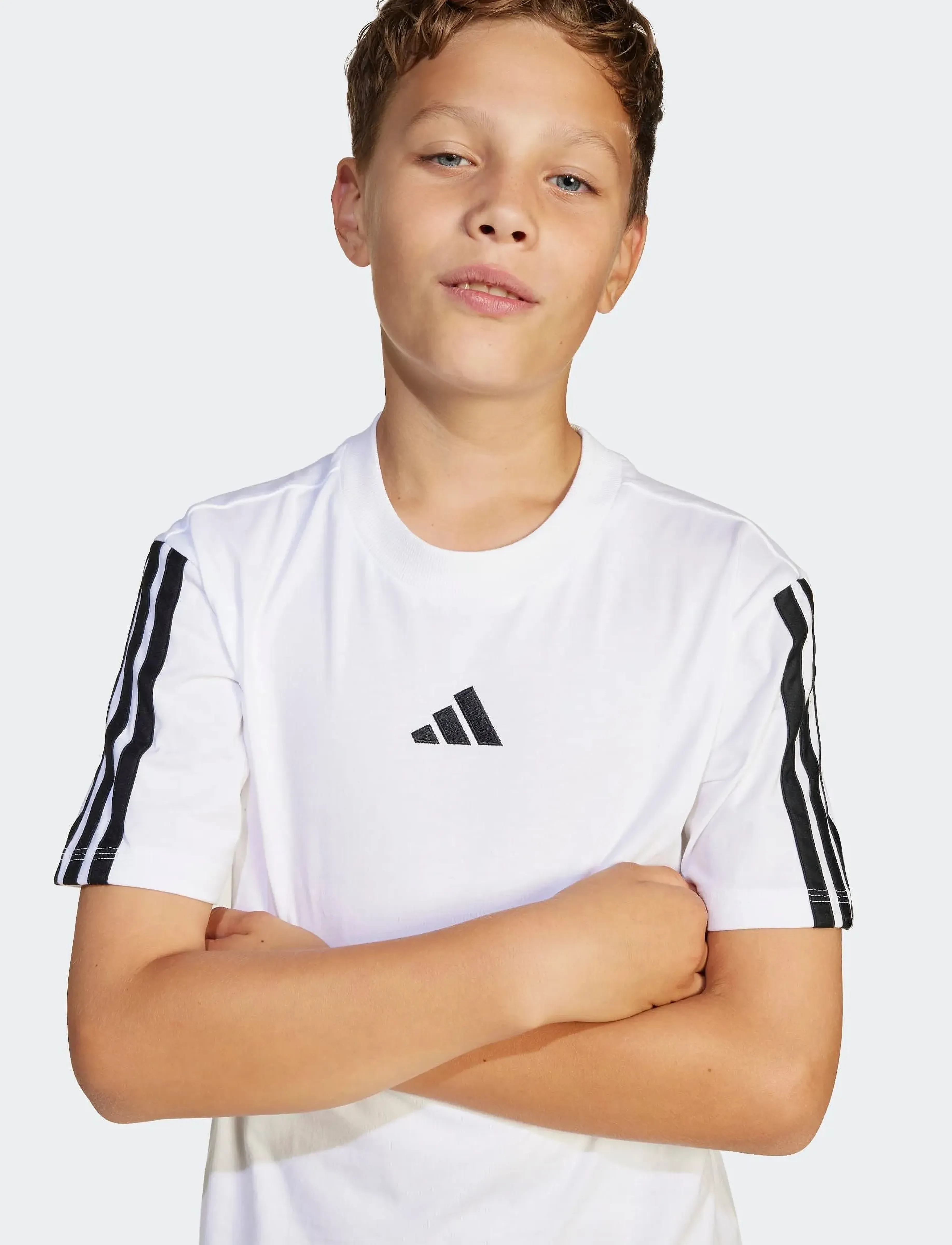 adidas Sportswear - J 3S TEE 160 - sportoberteile - white/black - 5