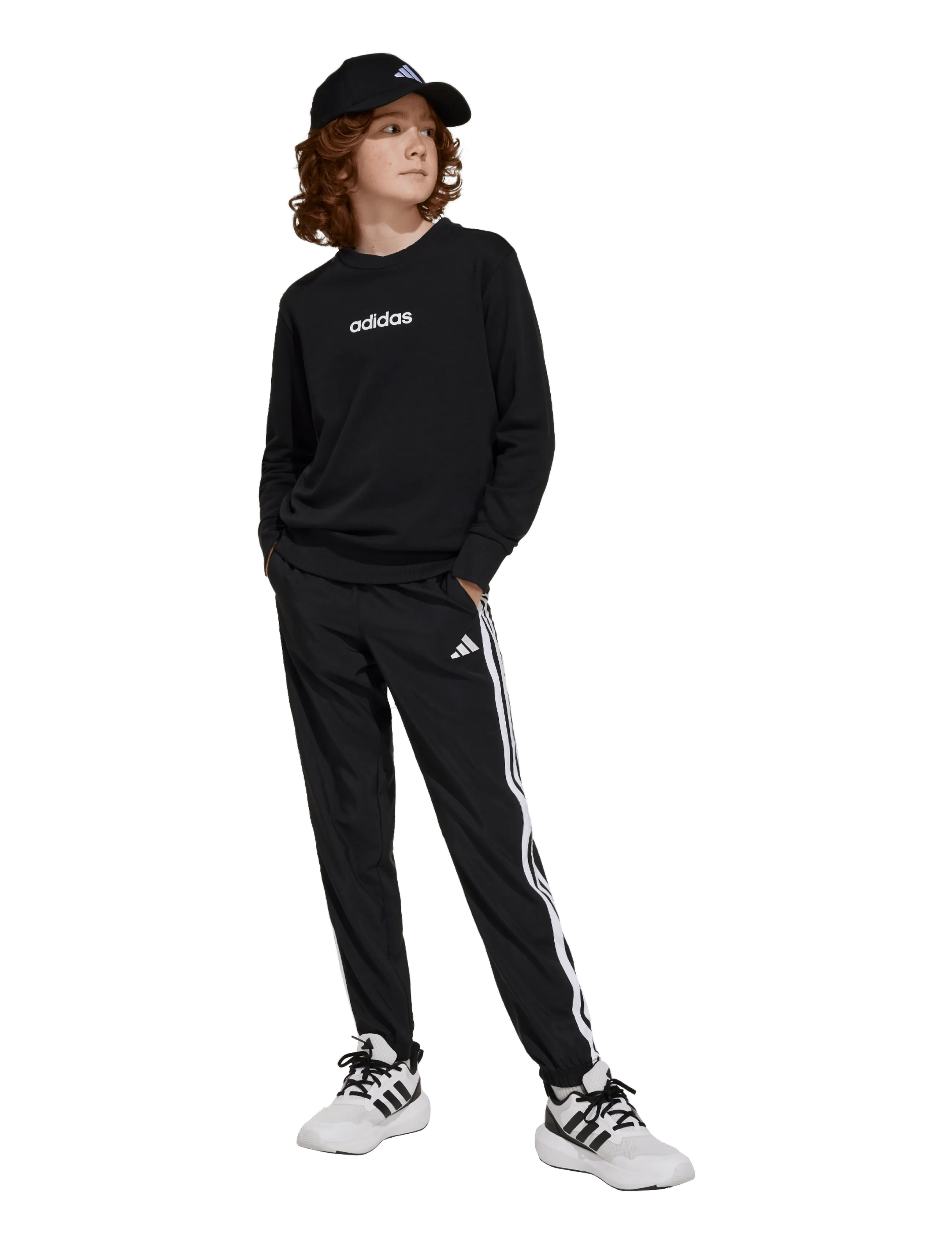 adidas Sportswear J 3S Wv Pt, 140, Unterteile, Schwarz - Sweatpants, Kinder