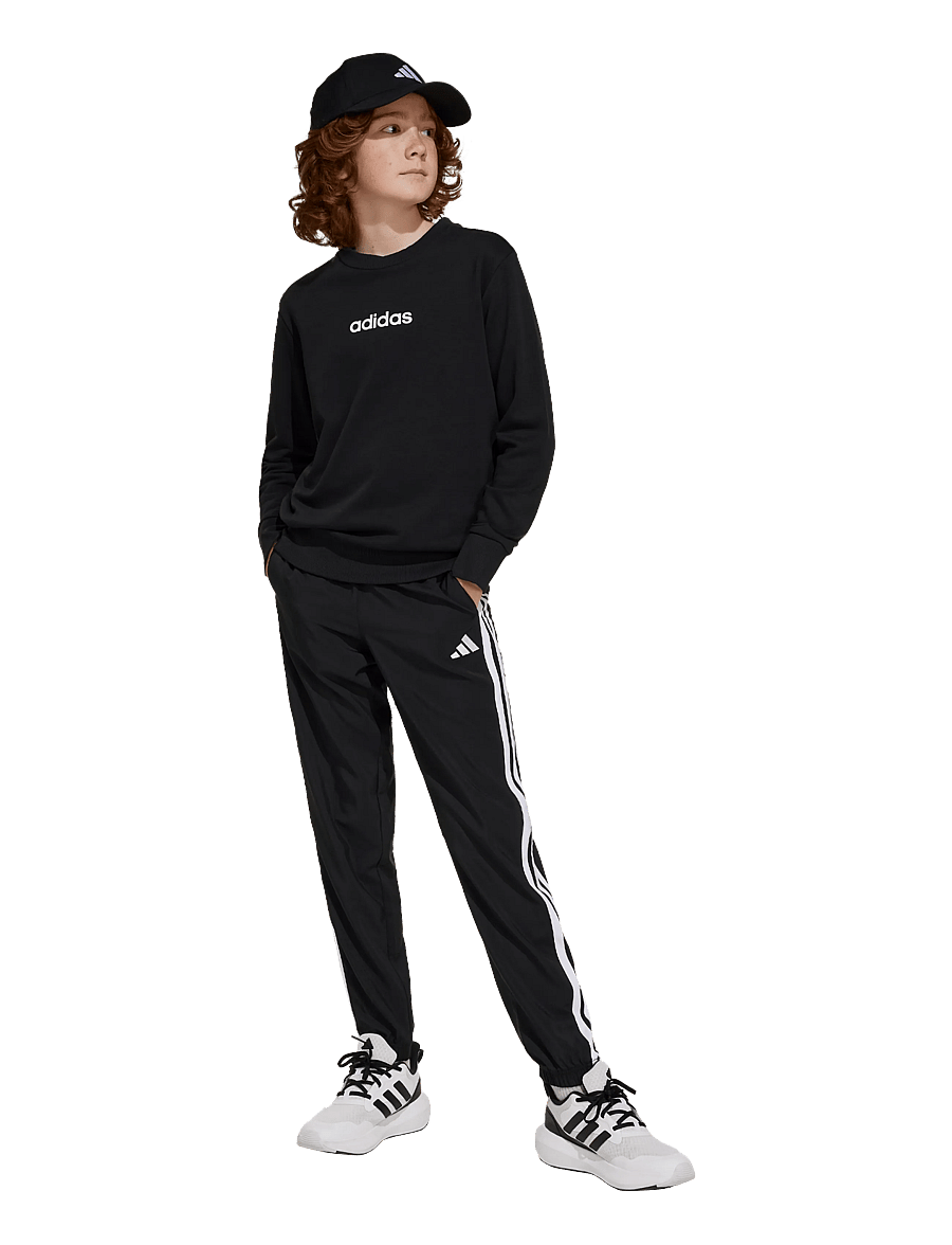 adidas Sportswear - J 3S WV PT - träningsbyxor - black/white - 0