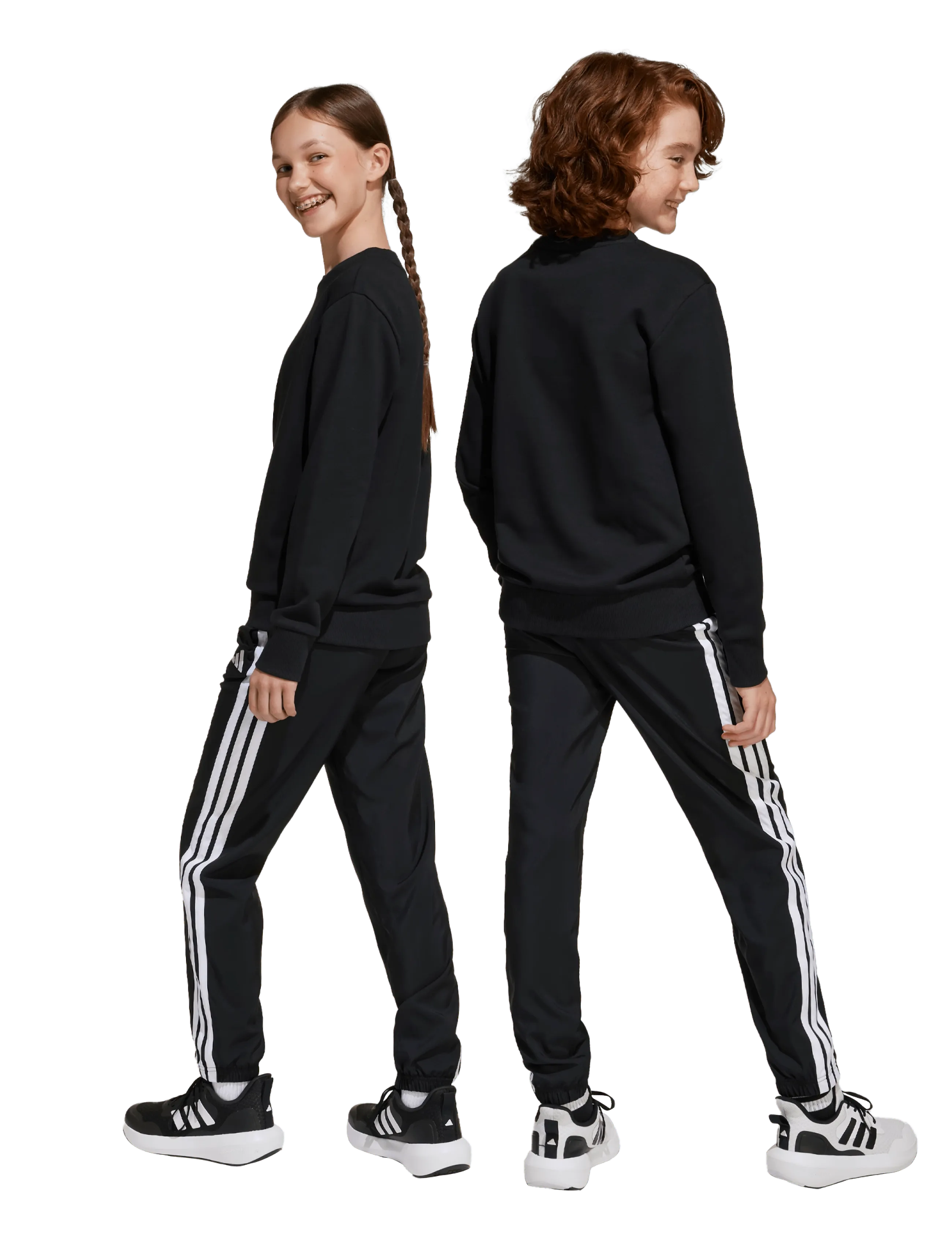adidas Sportswear - J 3S WV  PT - træningsbukser - black/white - 3