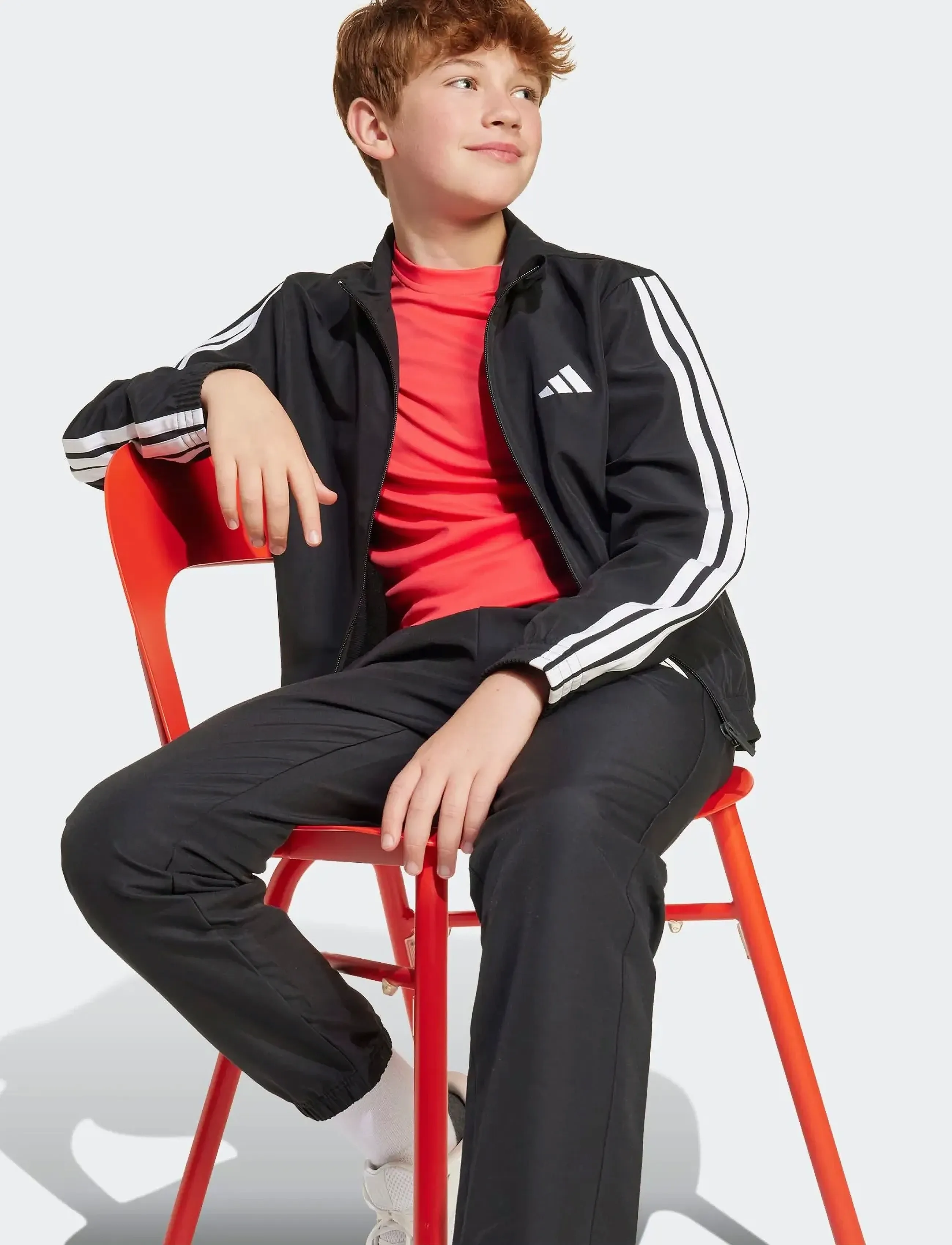 adidas Sportswear J 3S WV TS - Set - BLACK/WHITE / black