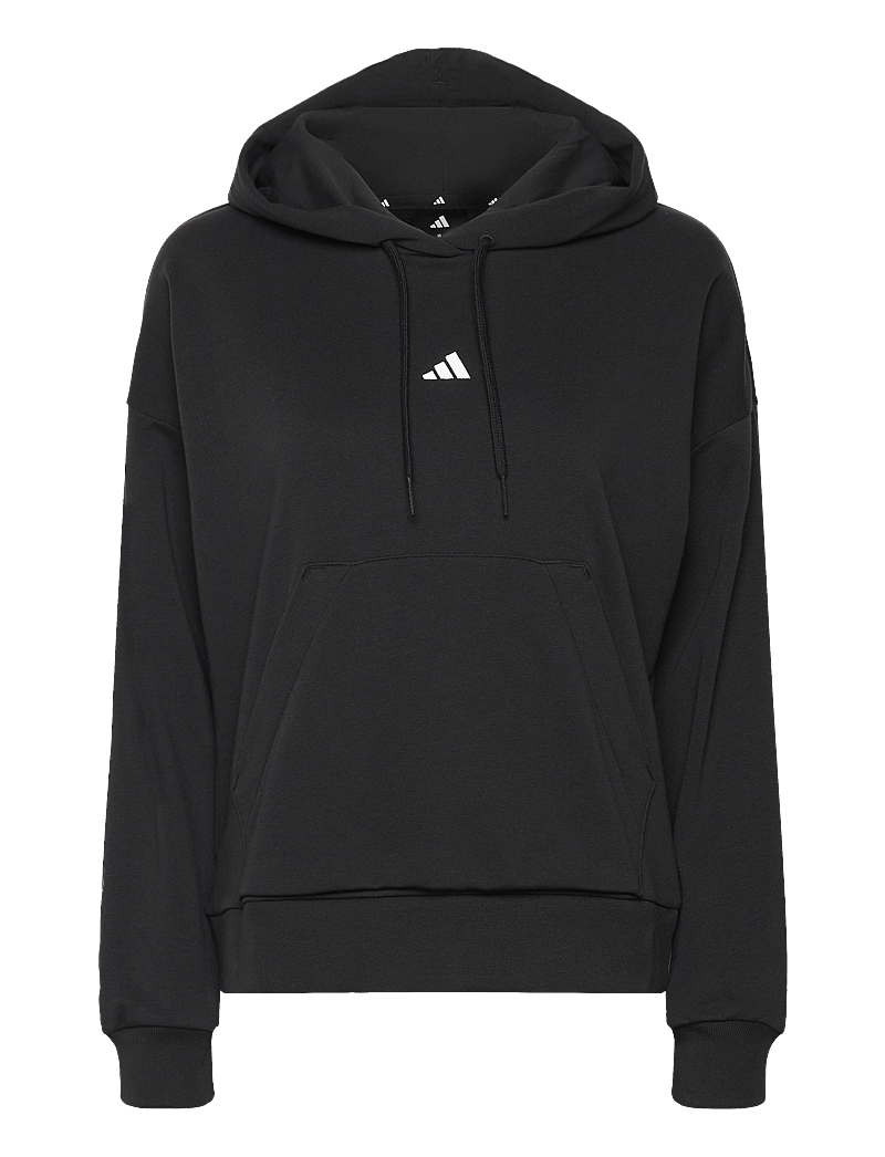 adidas Sportswear - W SL FT HD - džemperiai su gobtuvu - black/white - 1