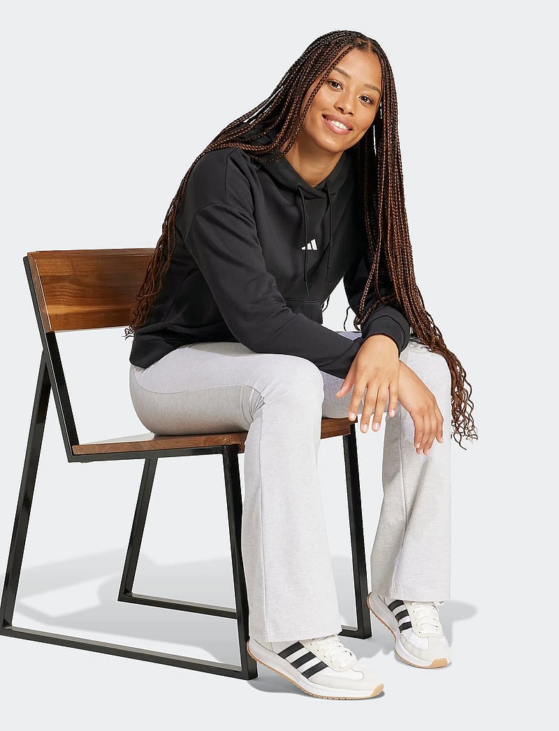 adidas Sportswear - W SL FT HD - džemperiai su gobtuvu - black/white - 0