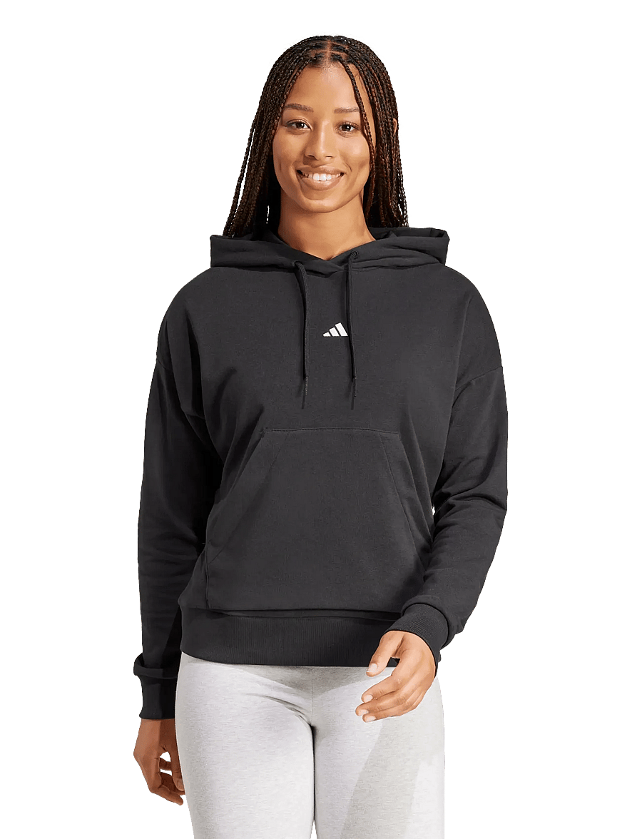 adidas Sportswear - W SL FT HD - hættetrøjer - black/white - 0