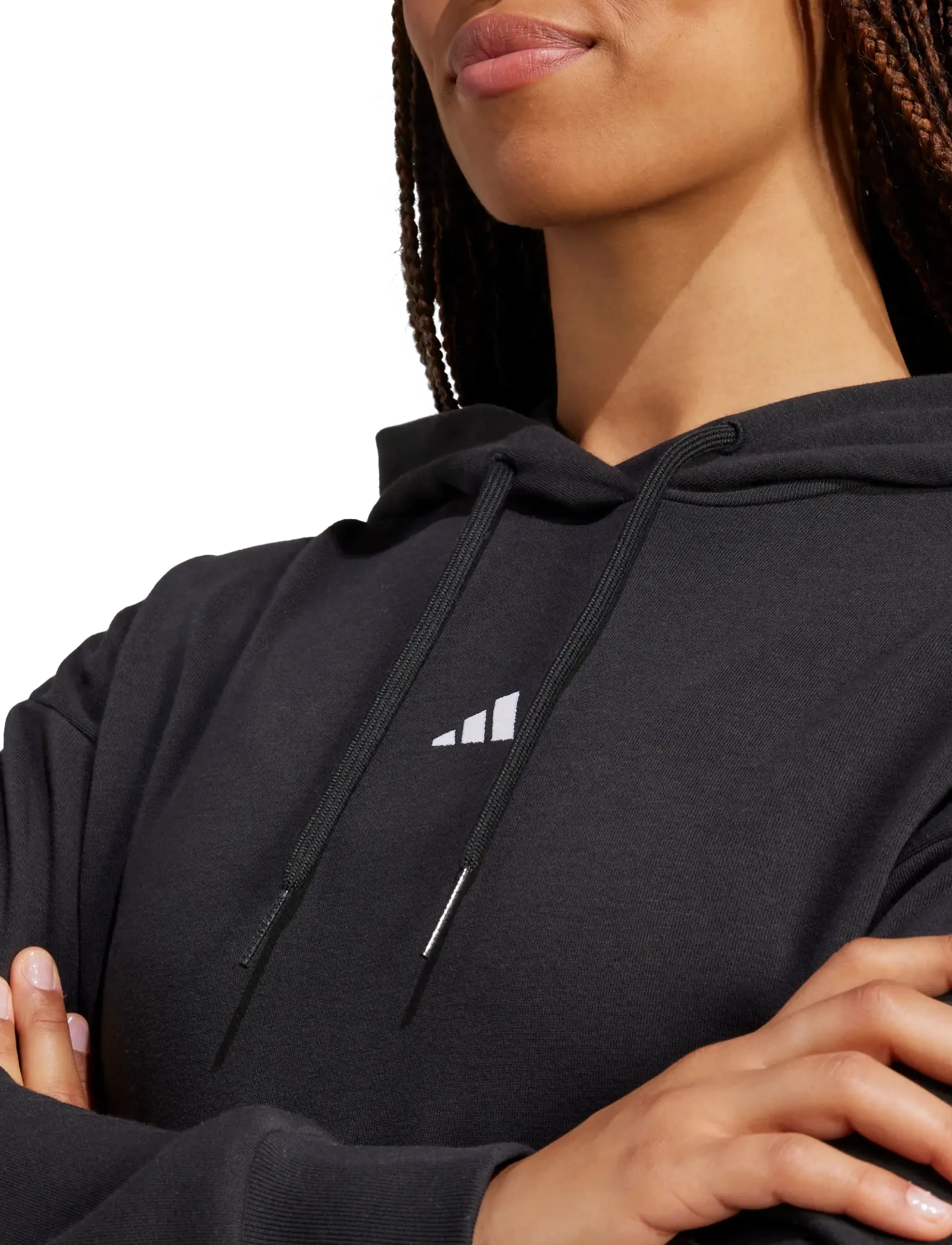adidas Sportswear - W SL FT HD - hættetrøjer - black/white - 5