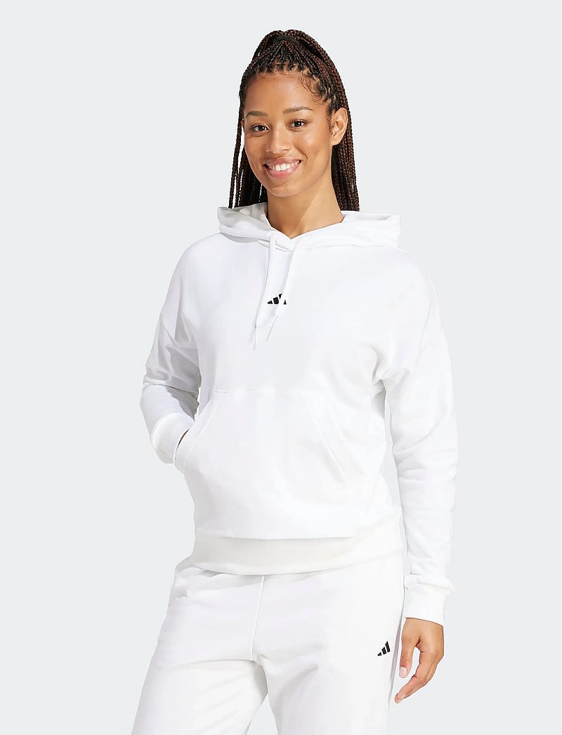 adidas Sportswear - W SL FT HD - kapuutsiga dressipluusid - white/black - 0