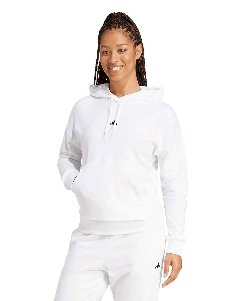 adidas Sportswear - W SL FT HD - hættetrøjer - white/black - 3