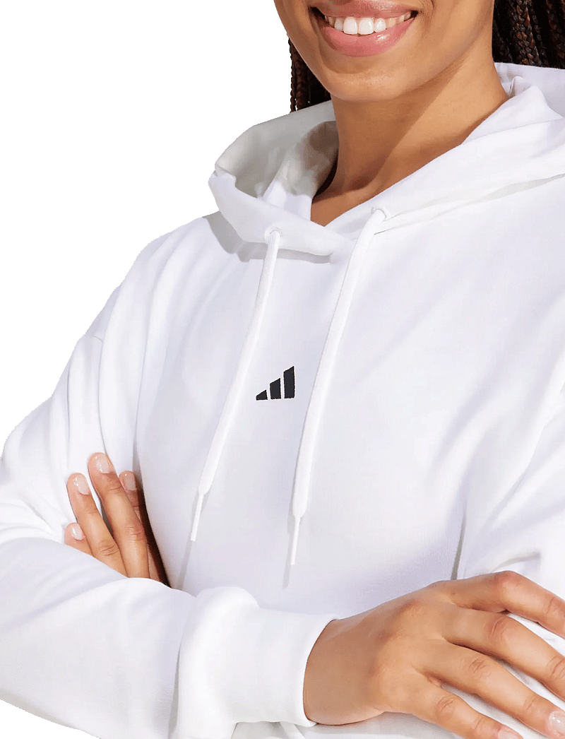 adidas Sportswear - W SL FT HD - hættetrøjer - white/black - 5