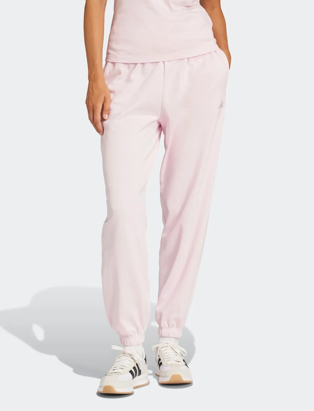 adidas Sportswear - W SL FT CF PT - joggingbukser - clpink/white - 4