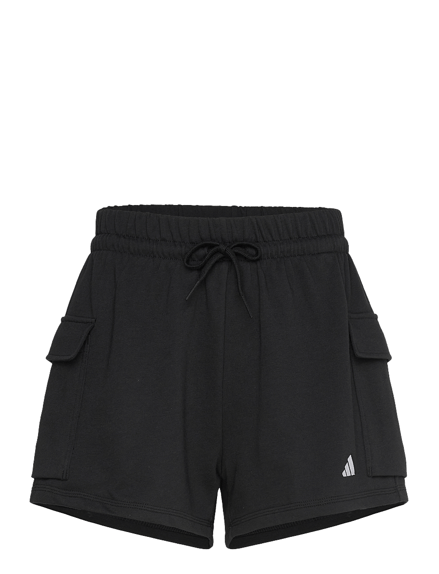 adidas Sportswear - W SL FT SHO - afslappede shorts - black/white - 1