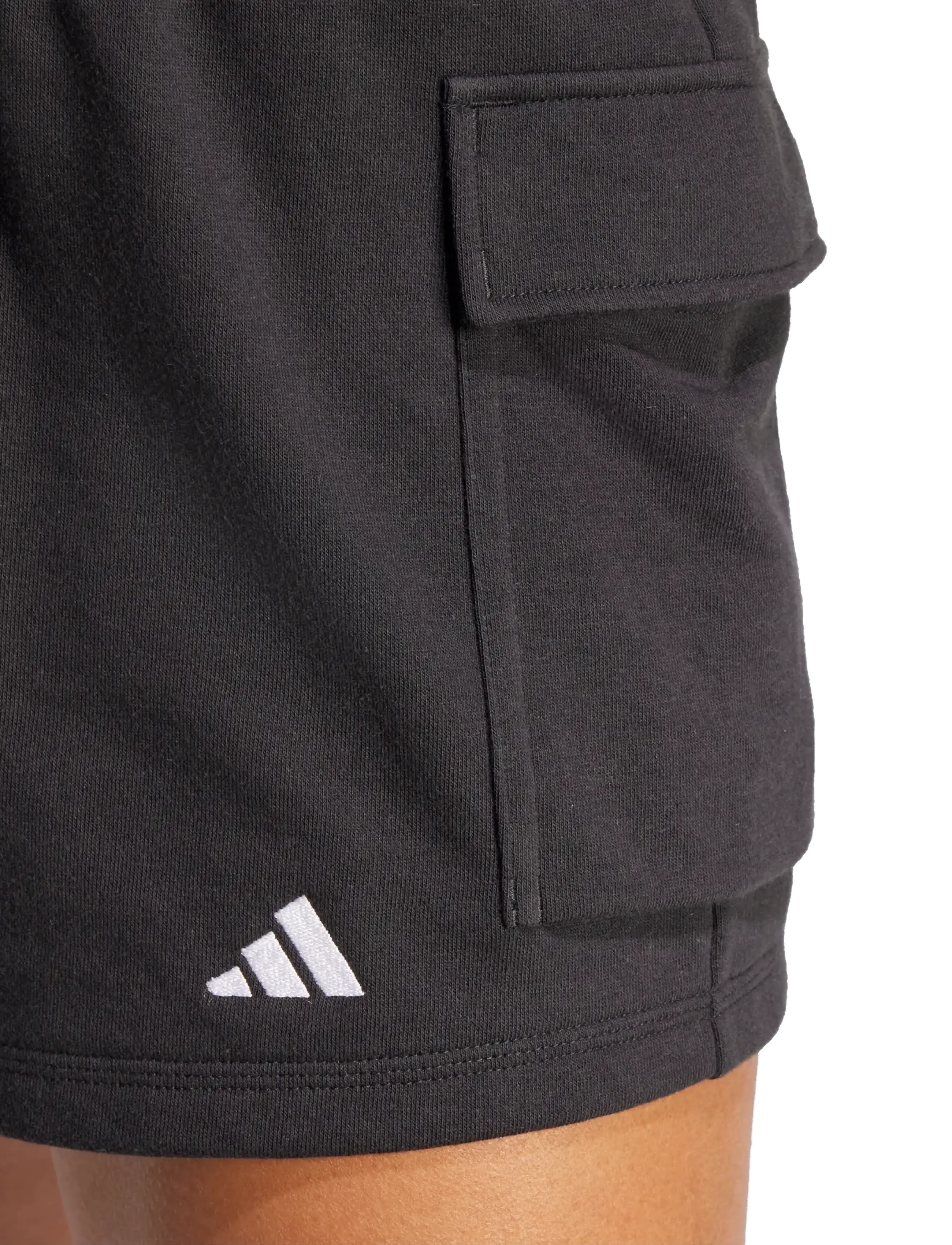 adidas Sportswear - W SL FT SHO - afslappede shorts - black/white - 4