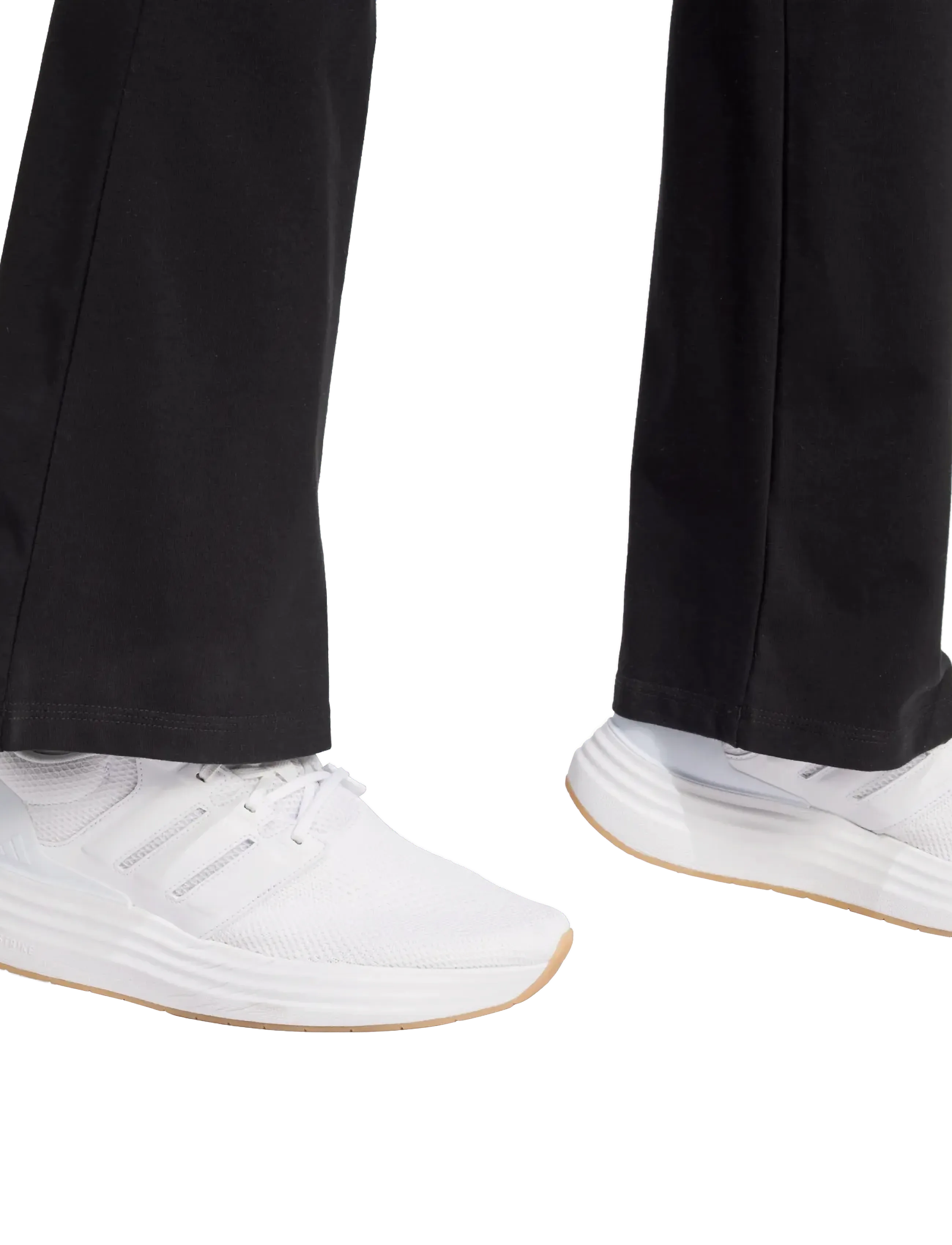 adidas Sportswear - W SL SJ FLARLEG - Æfingabuxur - black/white - 4