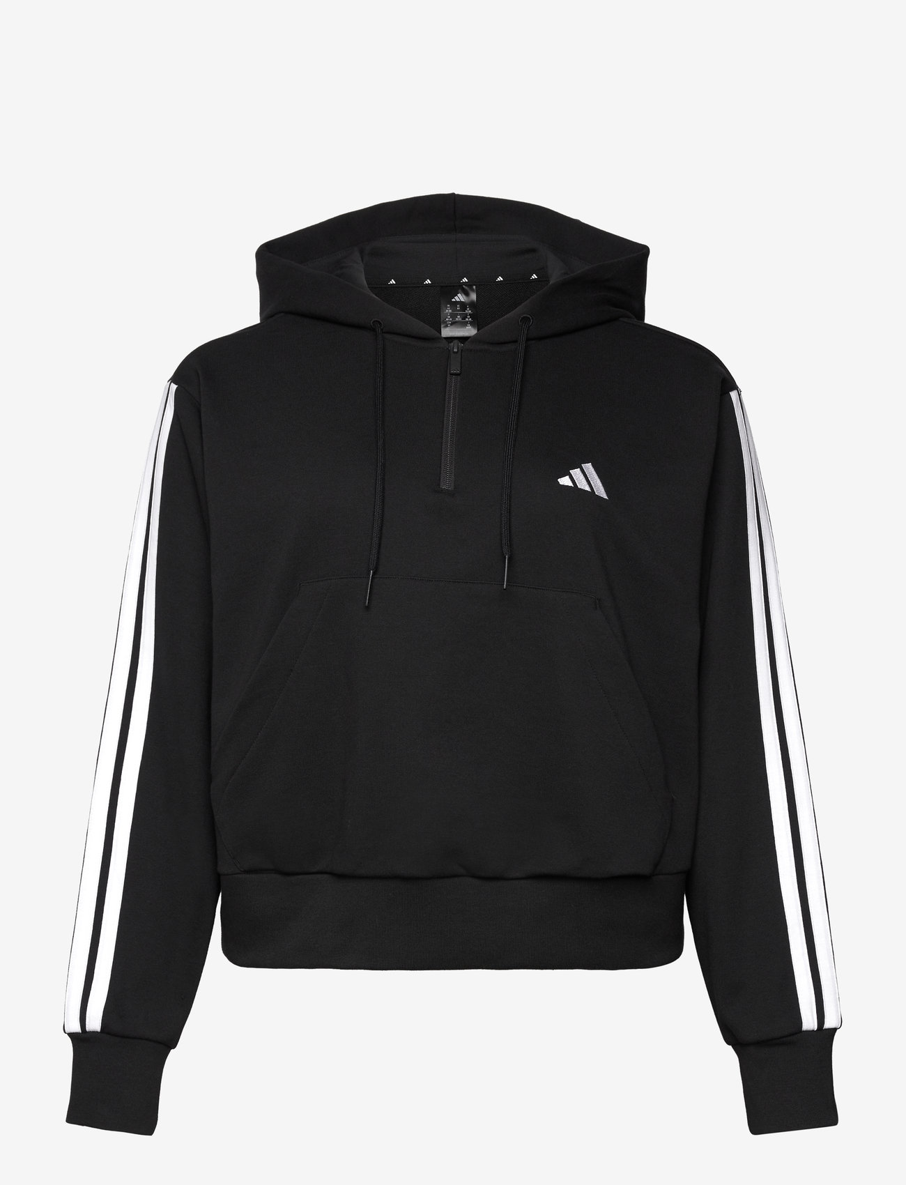 adidas Sportswear - W 3S FT QZHD IN - hættetrøjer - black/white - 1