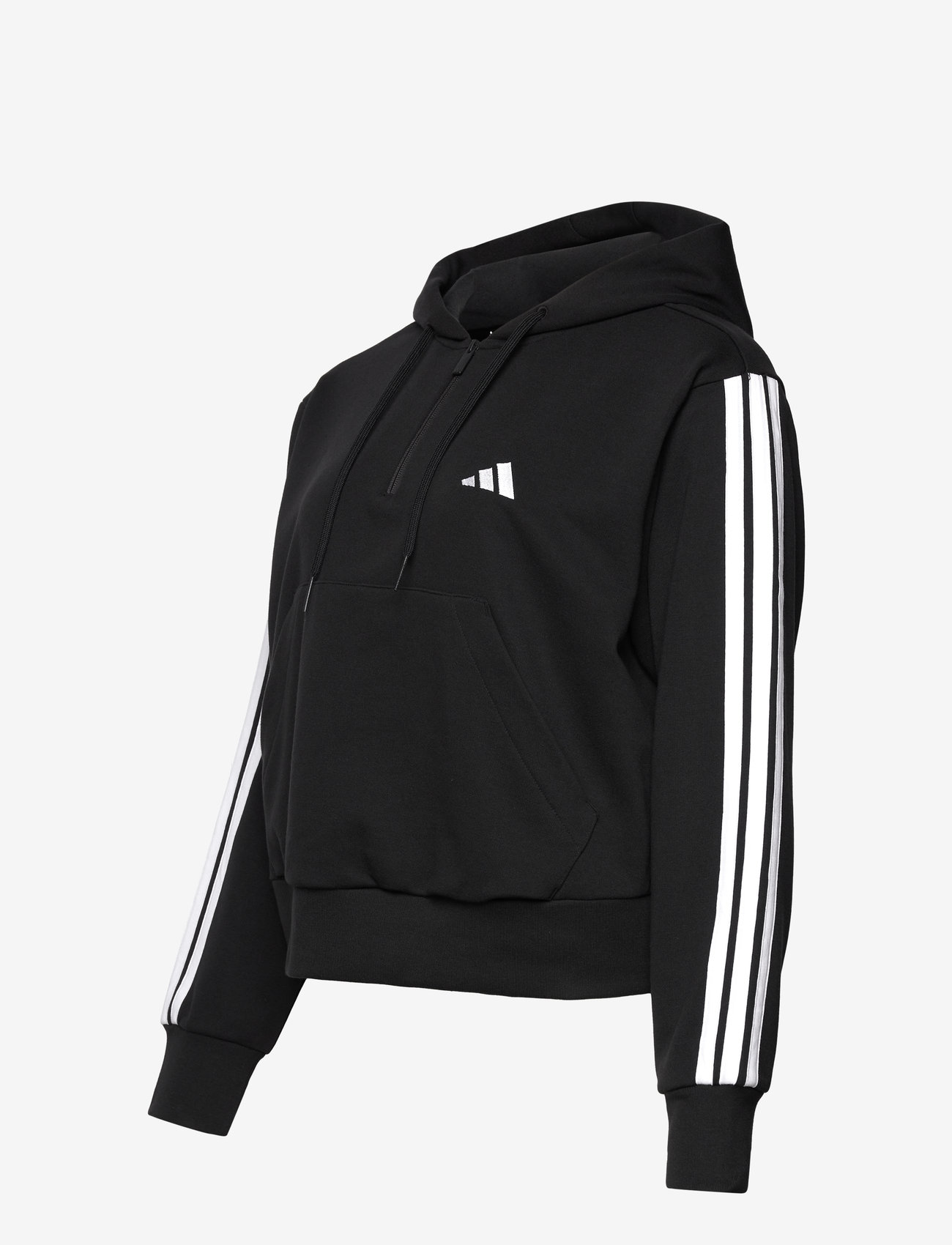 adidas Sportswear - W 3S FT QZHD IN - hættetrøjer - black/white - 3