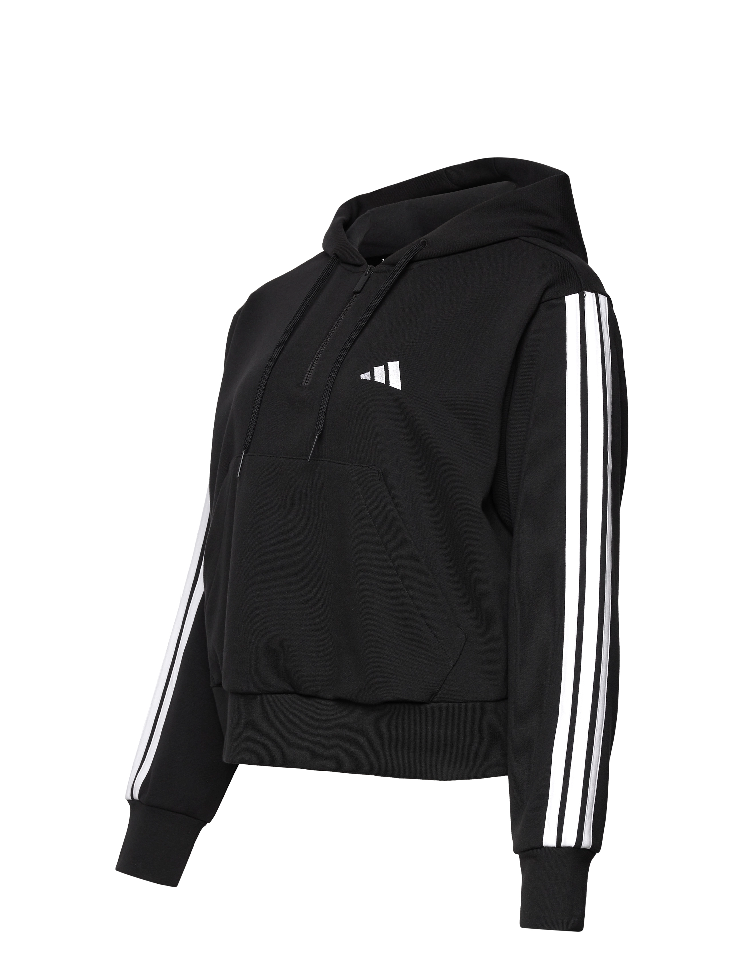 adidas Sportswear - W 3S FT QZHD IN - kapuutsiga dressipluusid - black/white - 3