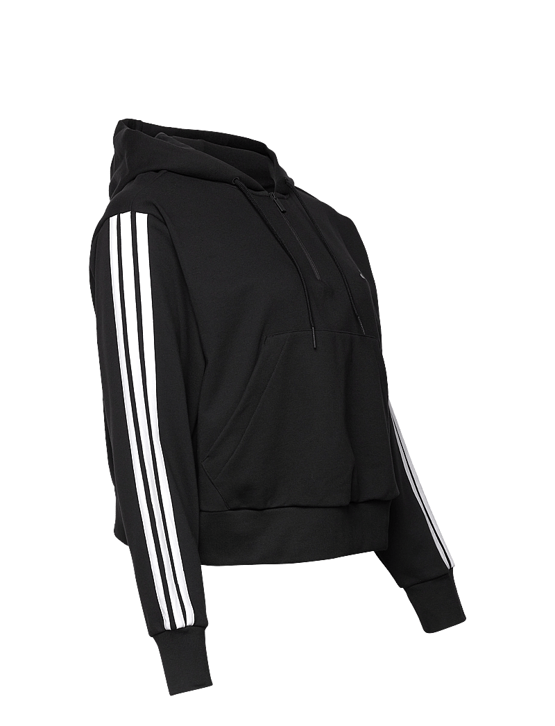 adidas Sportswear - W 3S FT QZHD IN - kapuutsiga dressipluusid - black/white - 4